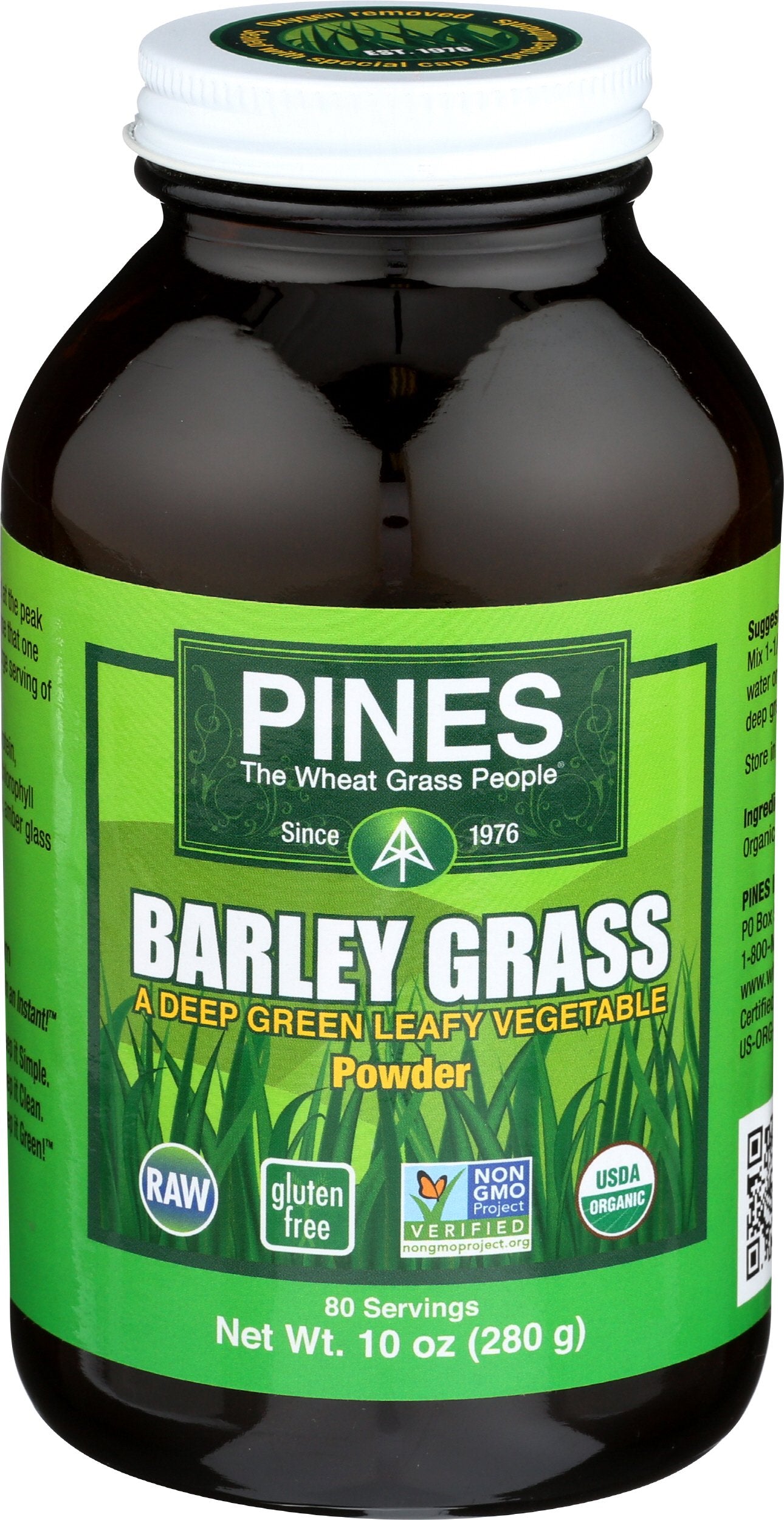 Pines Organic Barley Grass Powder, 1 Count