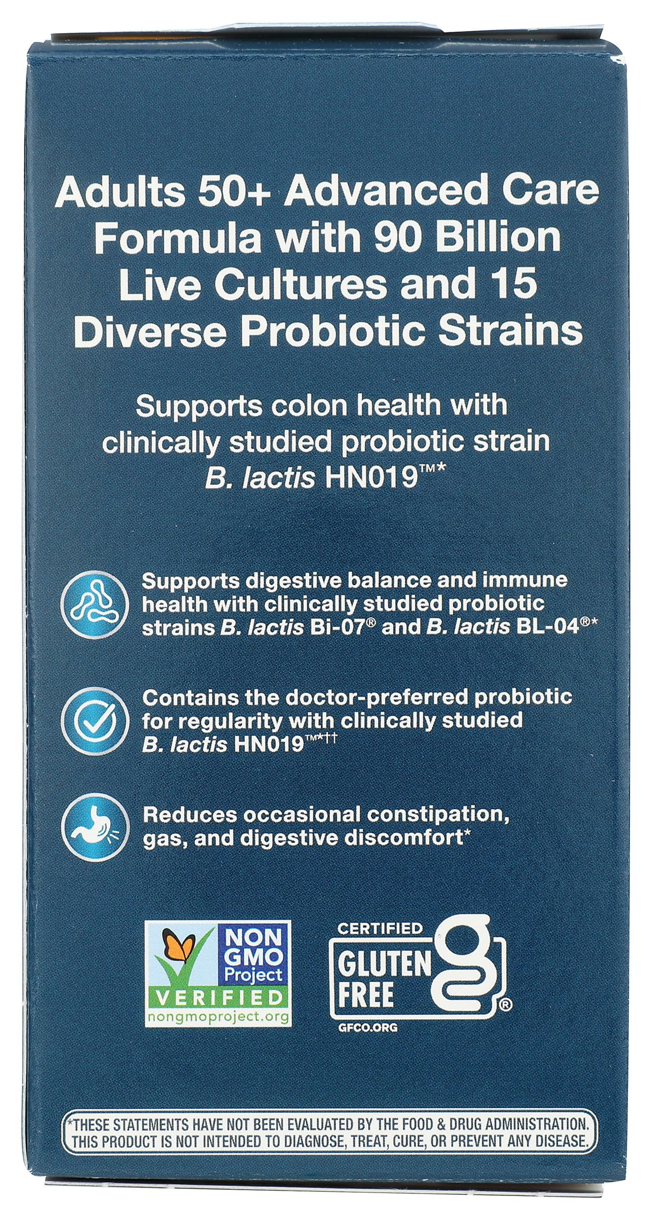 Nature's Way Fortify Optima Pre+Probiotic for Adults 50+, 90 Billion Live Cultures, Supports Digestive Balance and Immune Health*, Keep Refrigerated, 30 Capsules