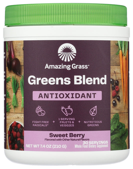 Amazing Grass Sweet Berry Antioxidant Superfood Powder 7.4 Ounce