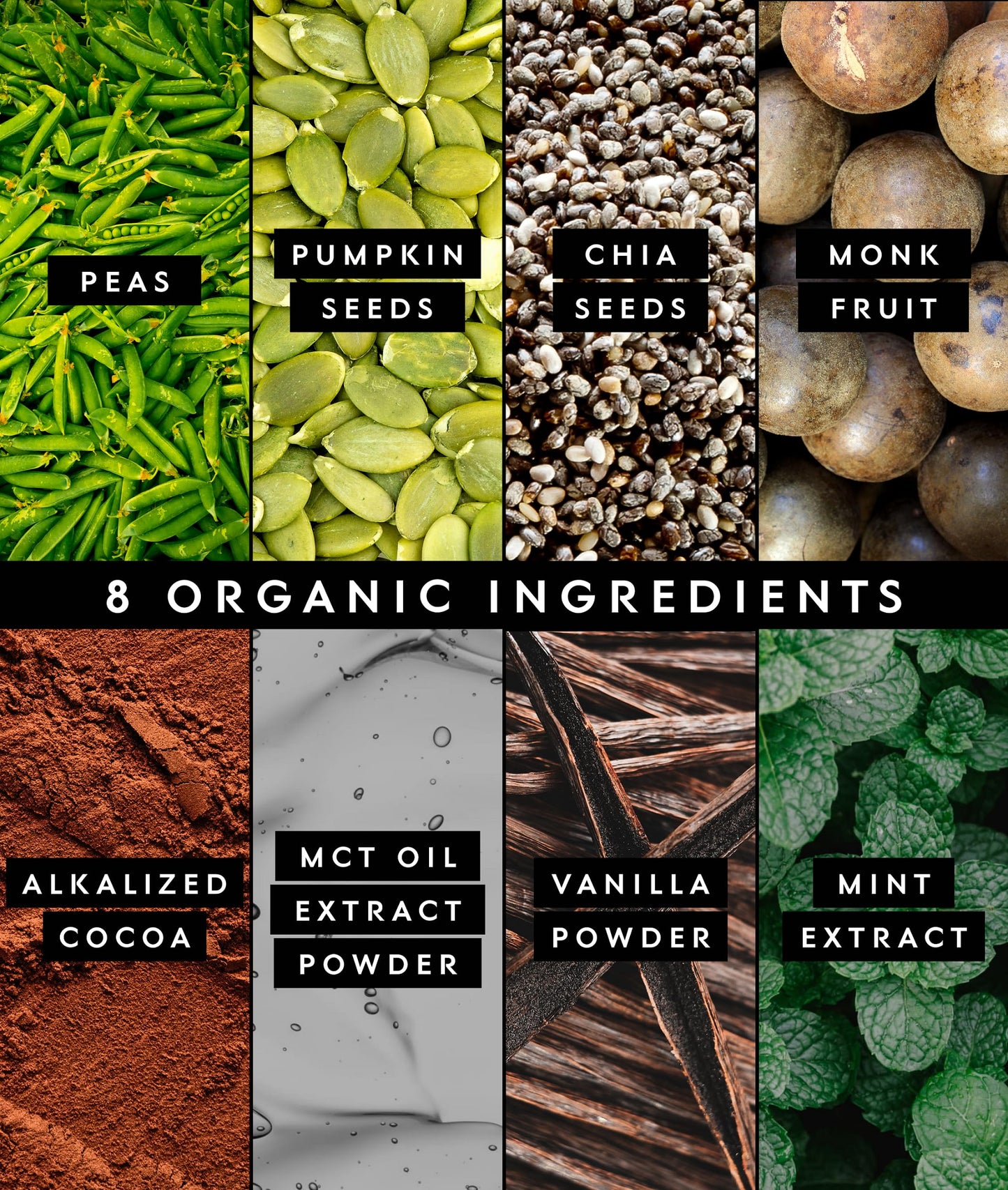 Truvani Vegan Pea Protein Powder Mint Chocolate, 20 Servings