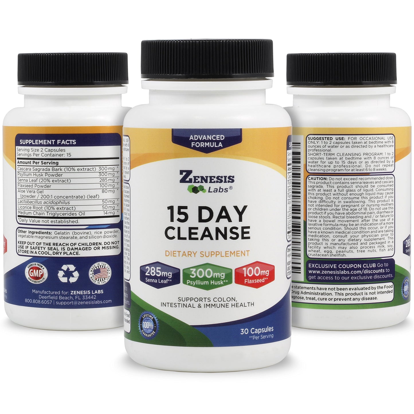 Zenesis Labs 15 Day Detox Cleanse Capsule 30 Count