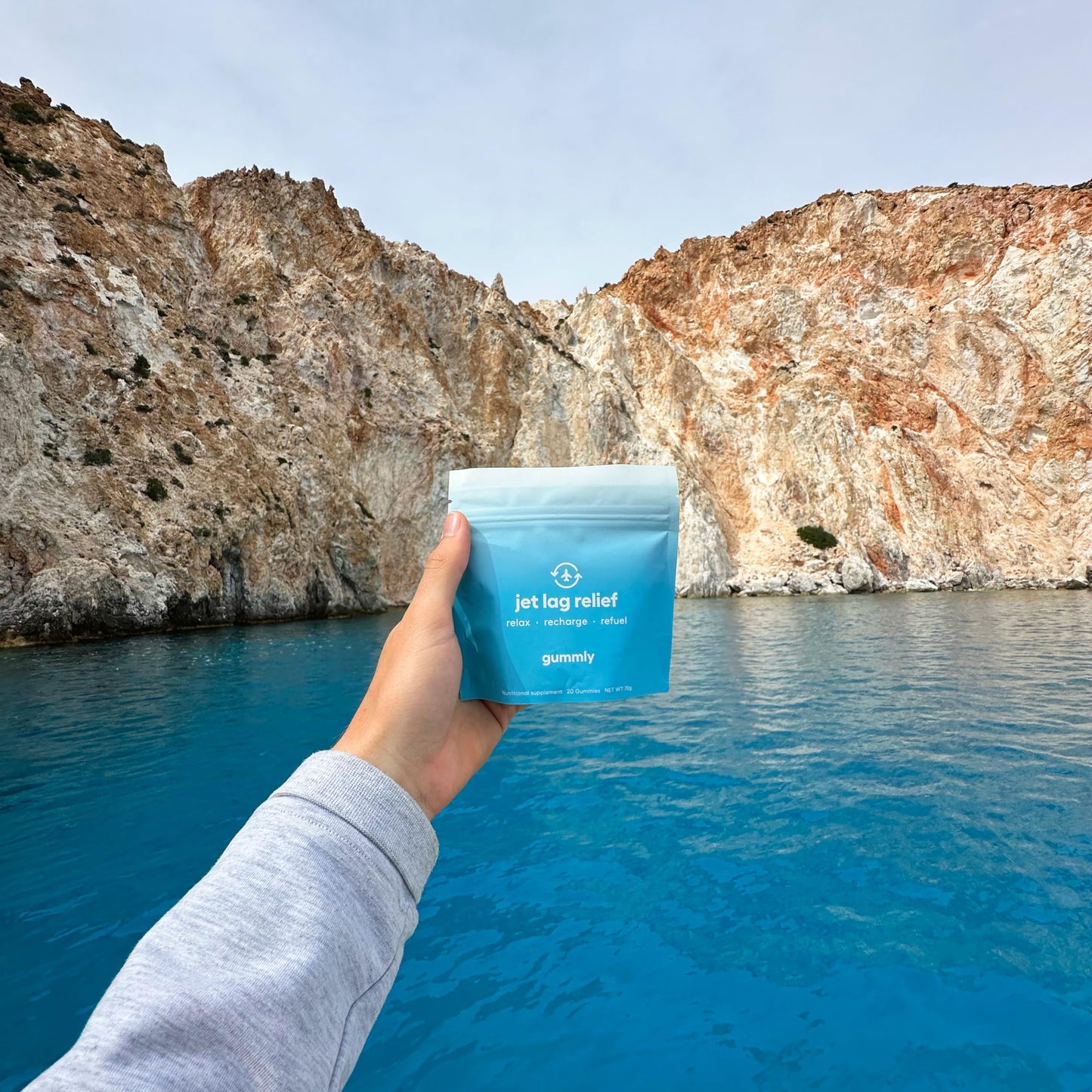 Gummly Jet Lag Remedy for Travel Gummies 20 Gummies