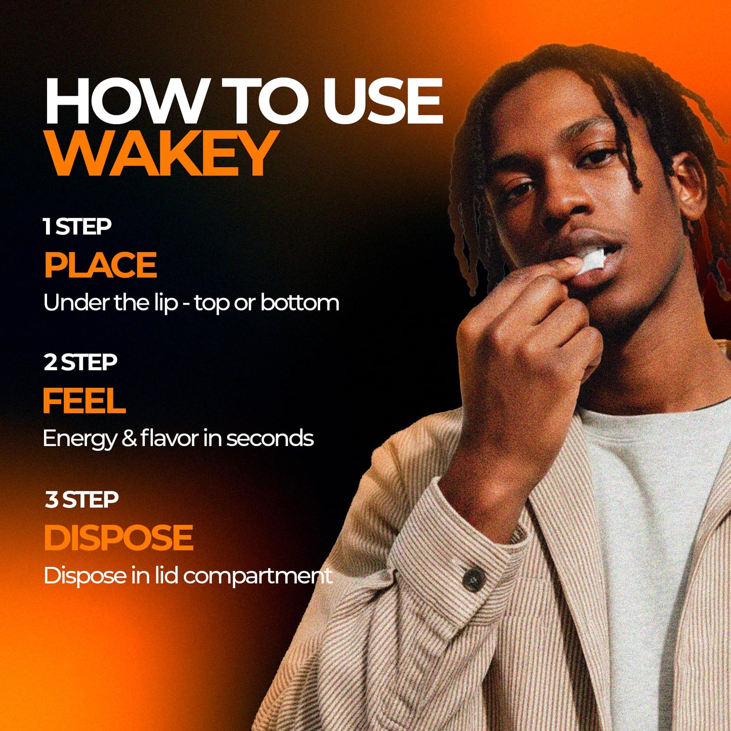 Wakey Energy Caffeine Pouches Caplet 5 Pack