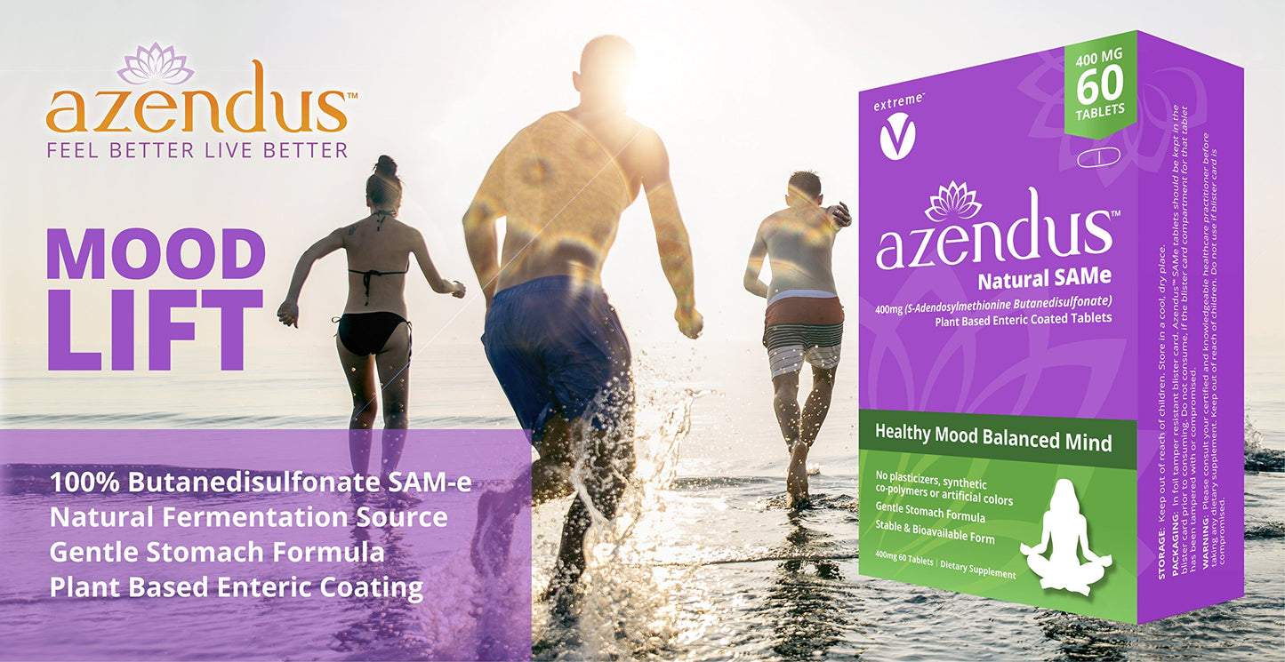 Extreme V Azendus Mood 400mg SAM-e Enteric Coated Tablets 120 Tablets