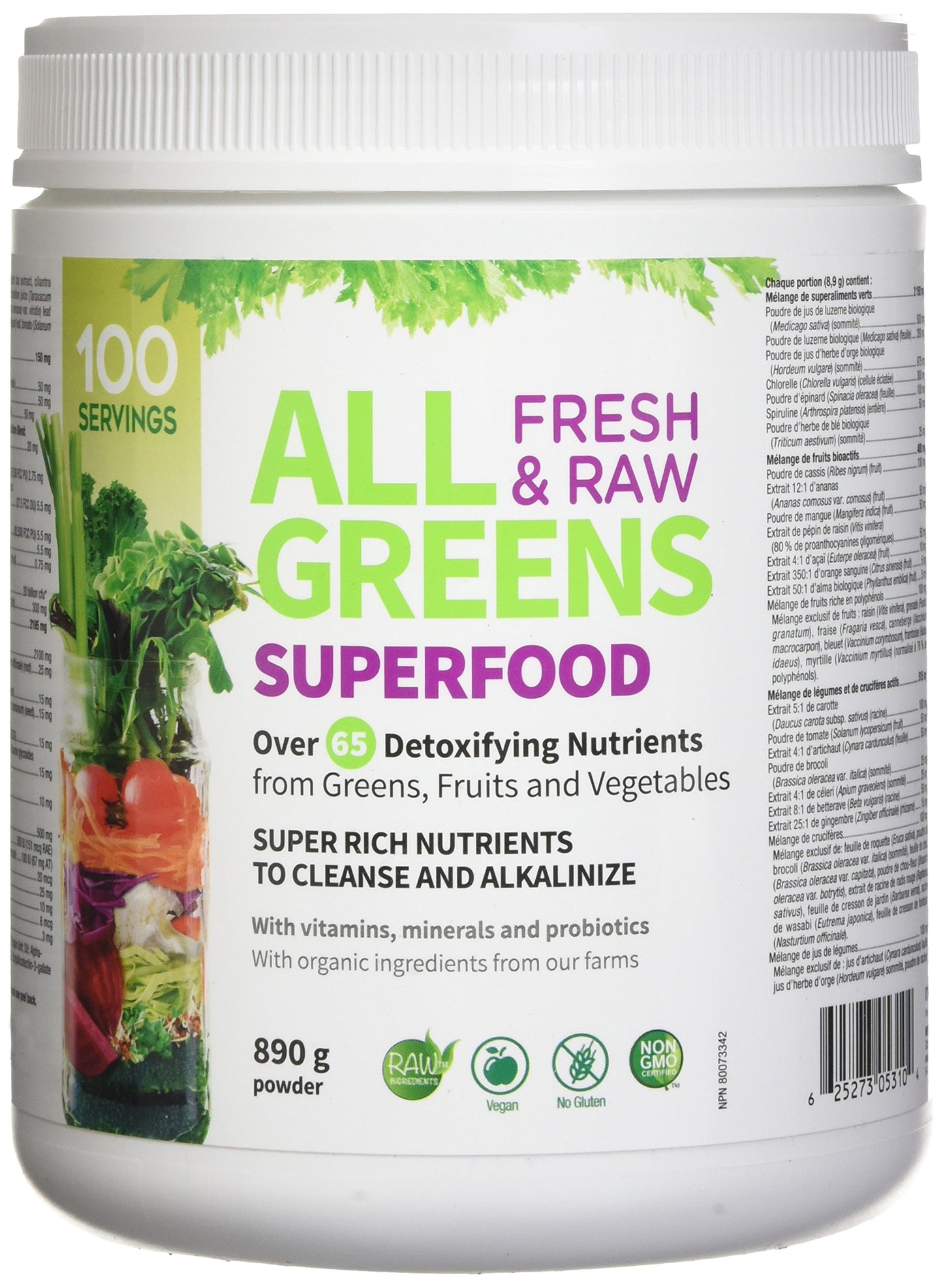 Webber Naturals ALL GREENS Superfood Powder 890 g