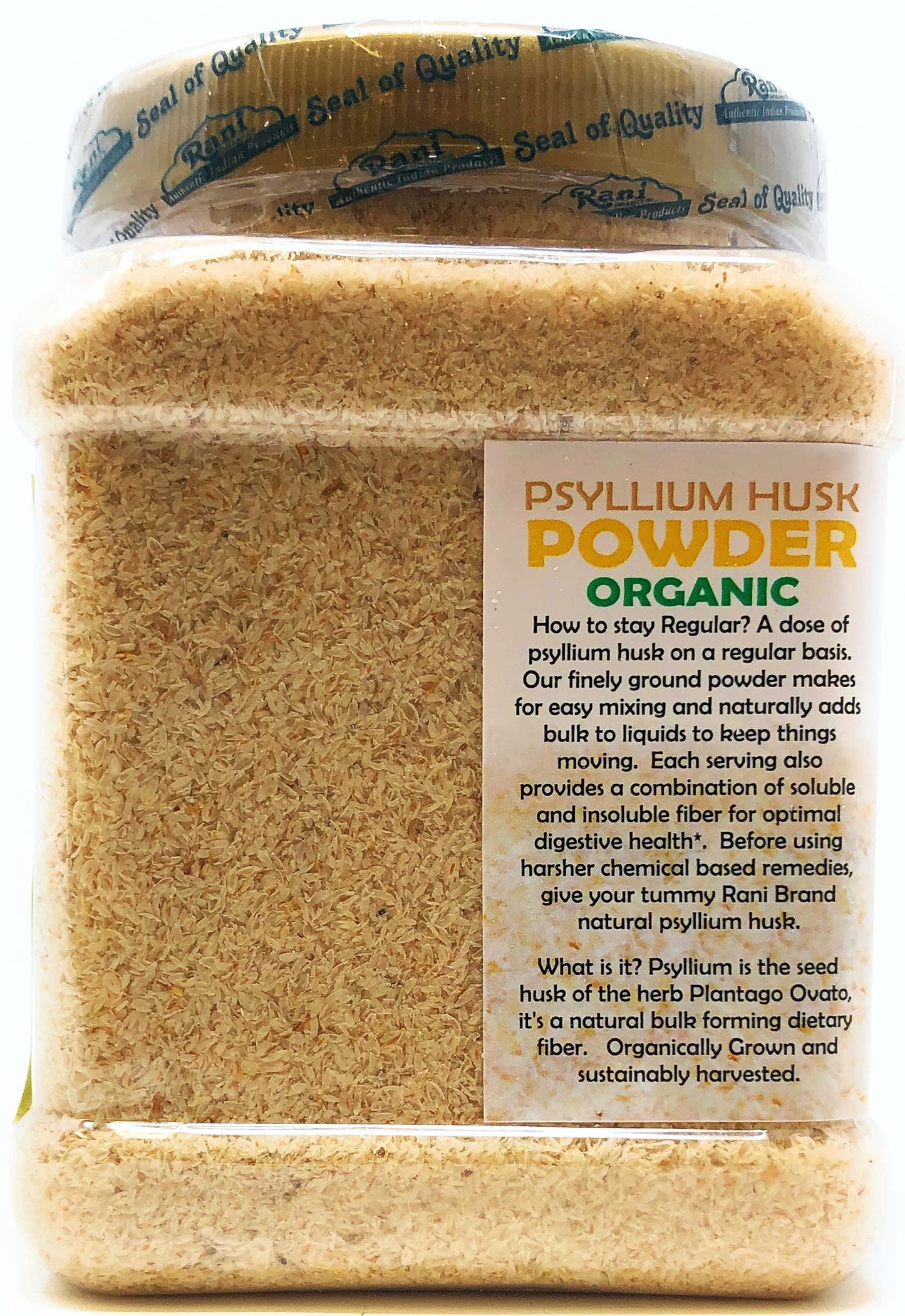 Rani Brand Authentic Indian Products Psyllium Whole Husk Powder (Isabgol) 9.8 oz