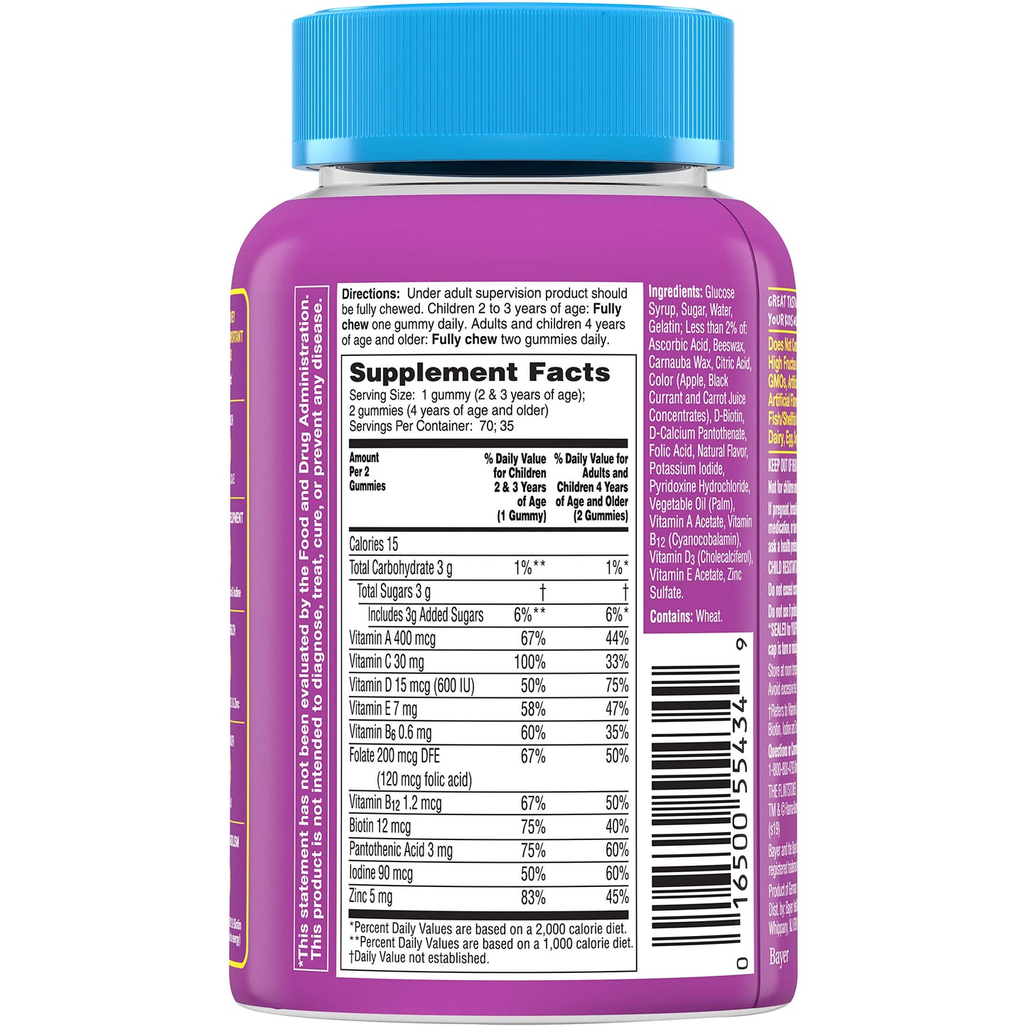 Flintstones Complete Childrens Multivitamins Gummies, 140 Count