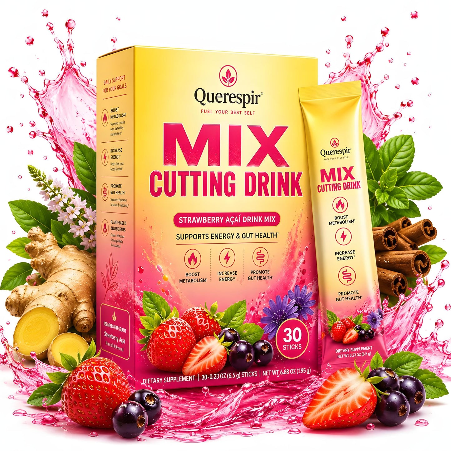 Querespir Mix Cutting Drink Powder 6.88 oz