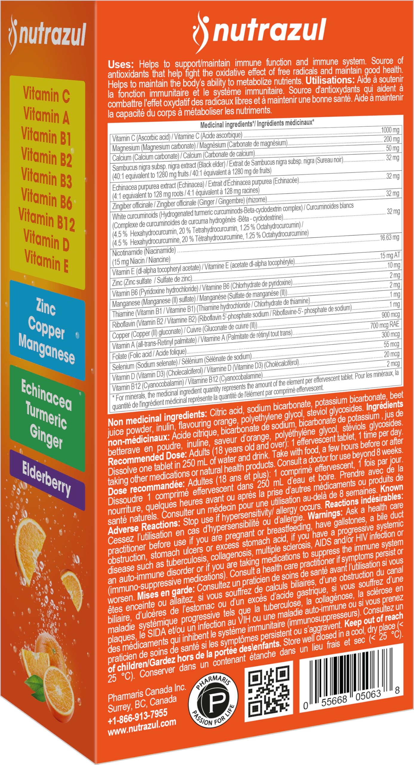 Nutrazul Super Immune Effervescent Tablets 30 Count