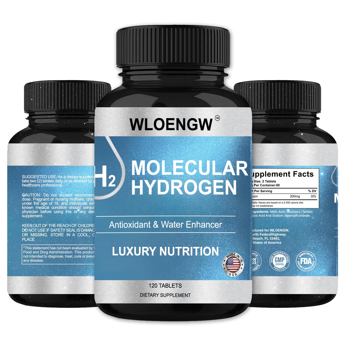 Generic Hydrogen Water Tablets with Magnesium - H2 Molecular Tabs for Drinking Water, Tablet, 1 Count