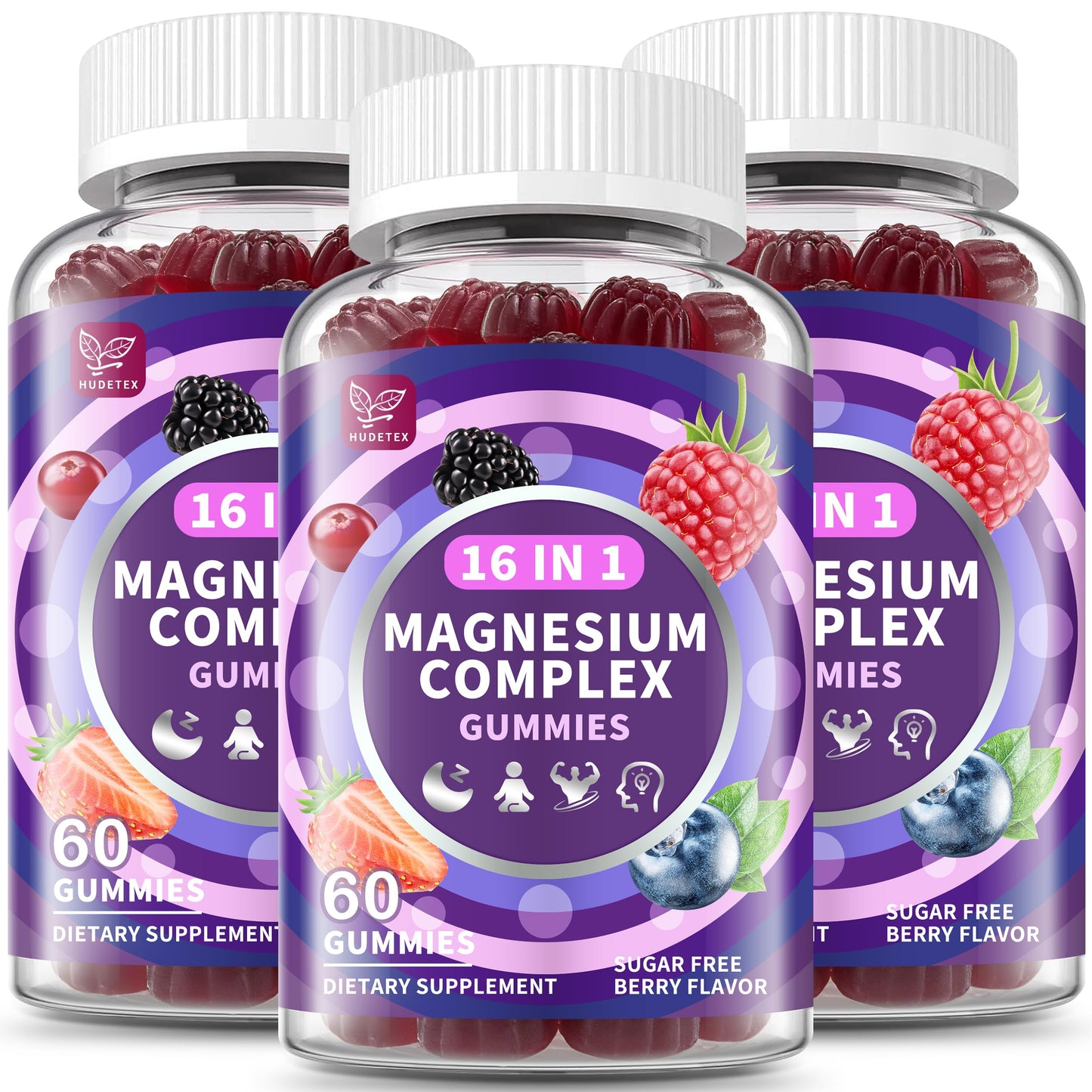 Hudetex Magnesium Complex Gummies, 180-count