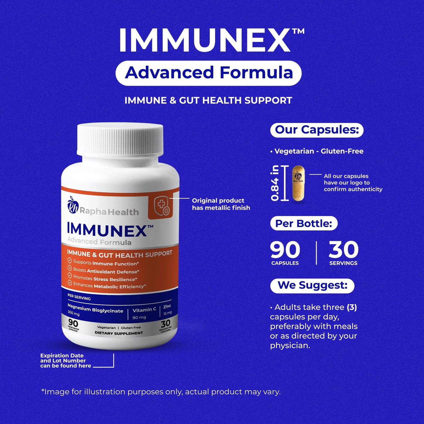 RAPHA HEALTH Immune 247 Capsules 60 Count