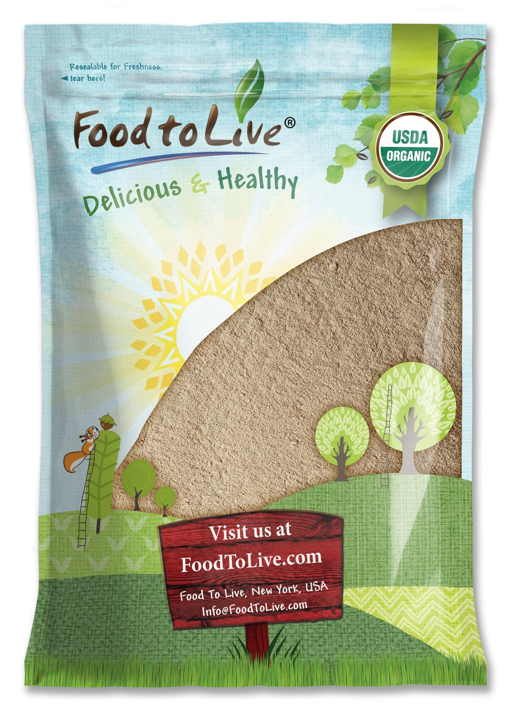 Food to Live Organic Ashwagandha Root Powder 96 Ounce