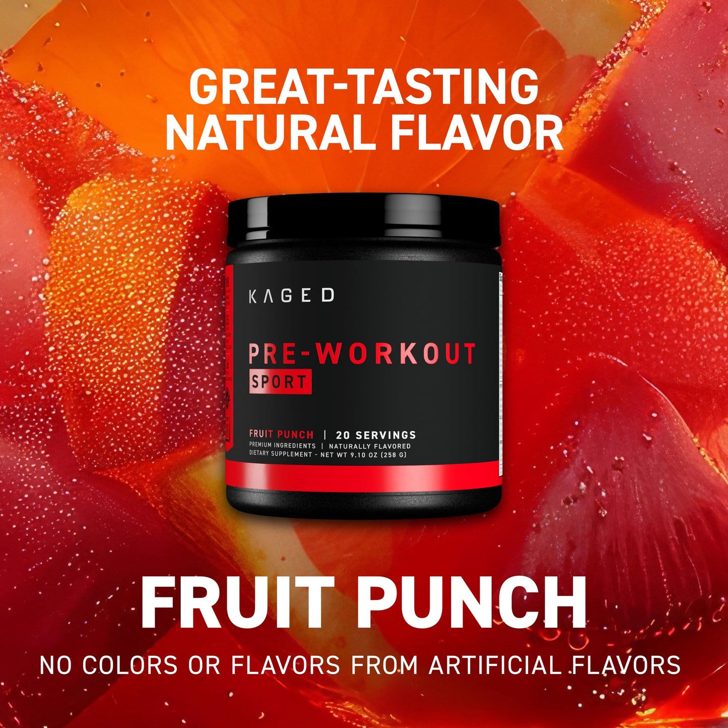 Kaged Sport Pre Workout Powder 10 Servings