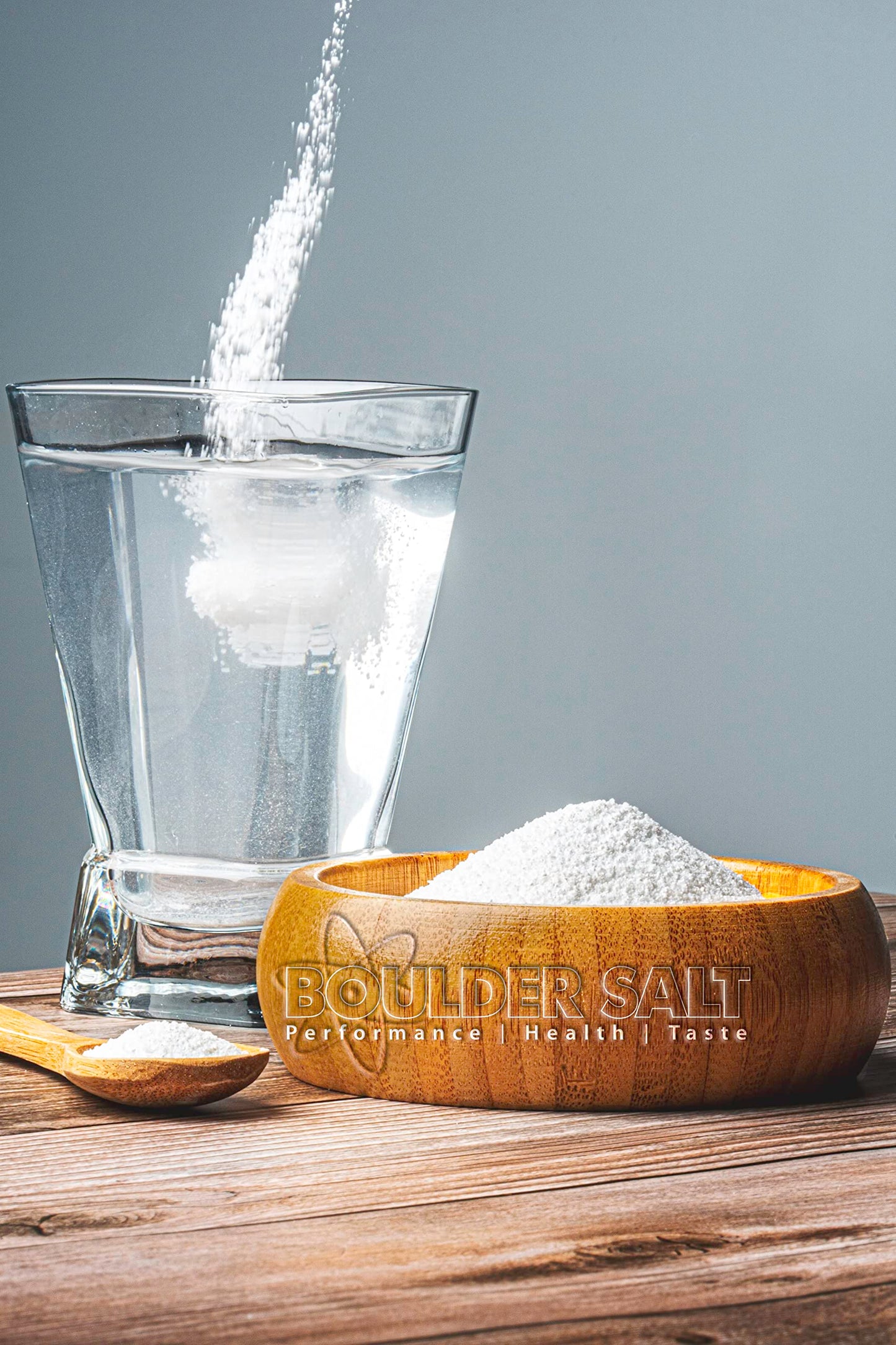 Boulder Salt Performance Health Taste Low Sodium Potassium Magnesium Salt Substitute Electrolyte Salt Powder Unflavored 20oz