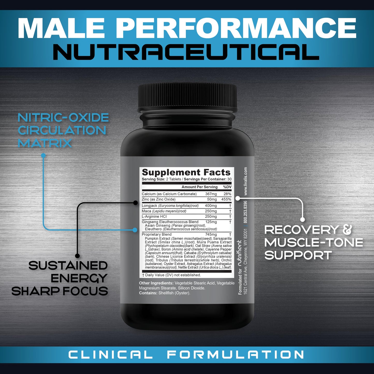 Livalis Male Enlargement Formula 60 Tablets