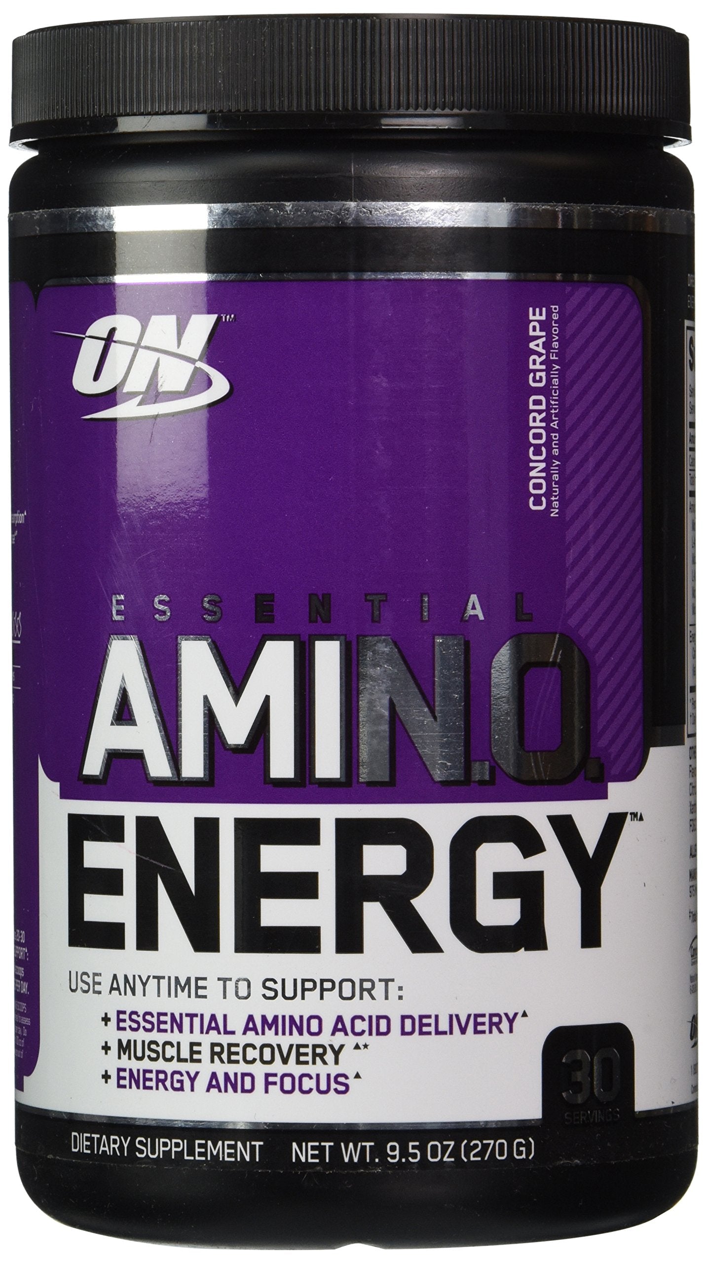 Optimum Nutrition Essential Amino Energy Powder, Concord Grape, 9.5 oz