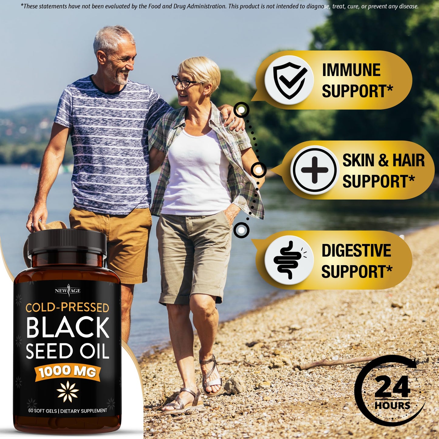 NEW AGE Black Seed Oil Softgel Capsules 120 Softgels