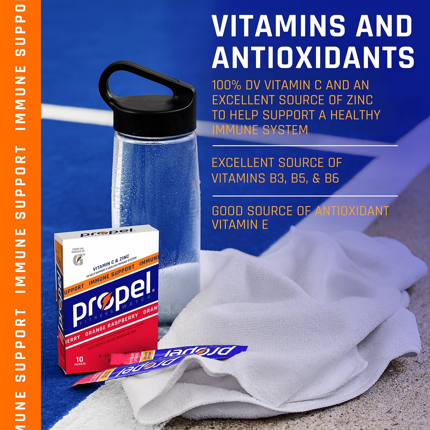 Propel Immune Support Powder Lemon Blackberry 0.9