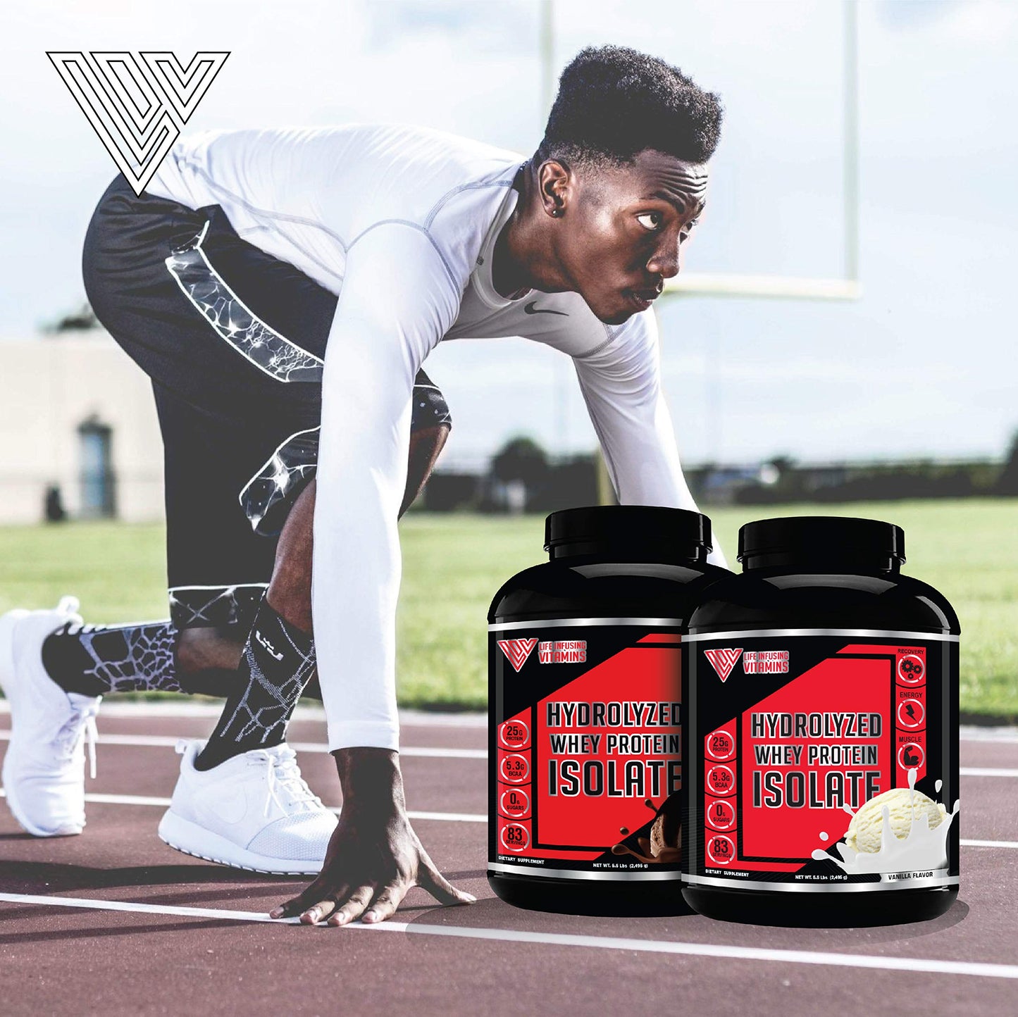 Life Infusing Vitamins (LIV) 100% Grass Fed Hydrolyzed Whey Isolate Protein Powder Vanilla, 88 Servings