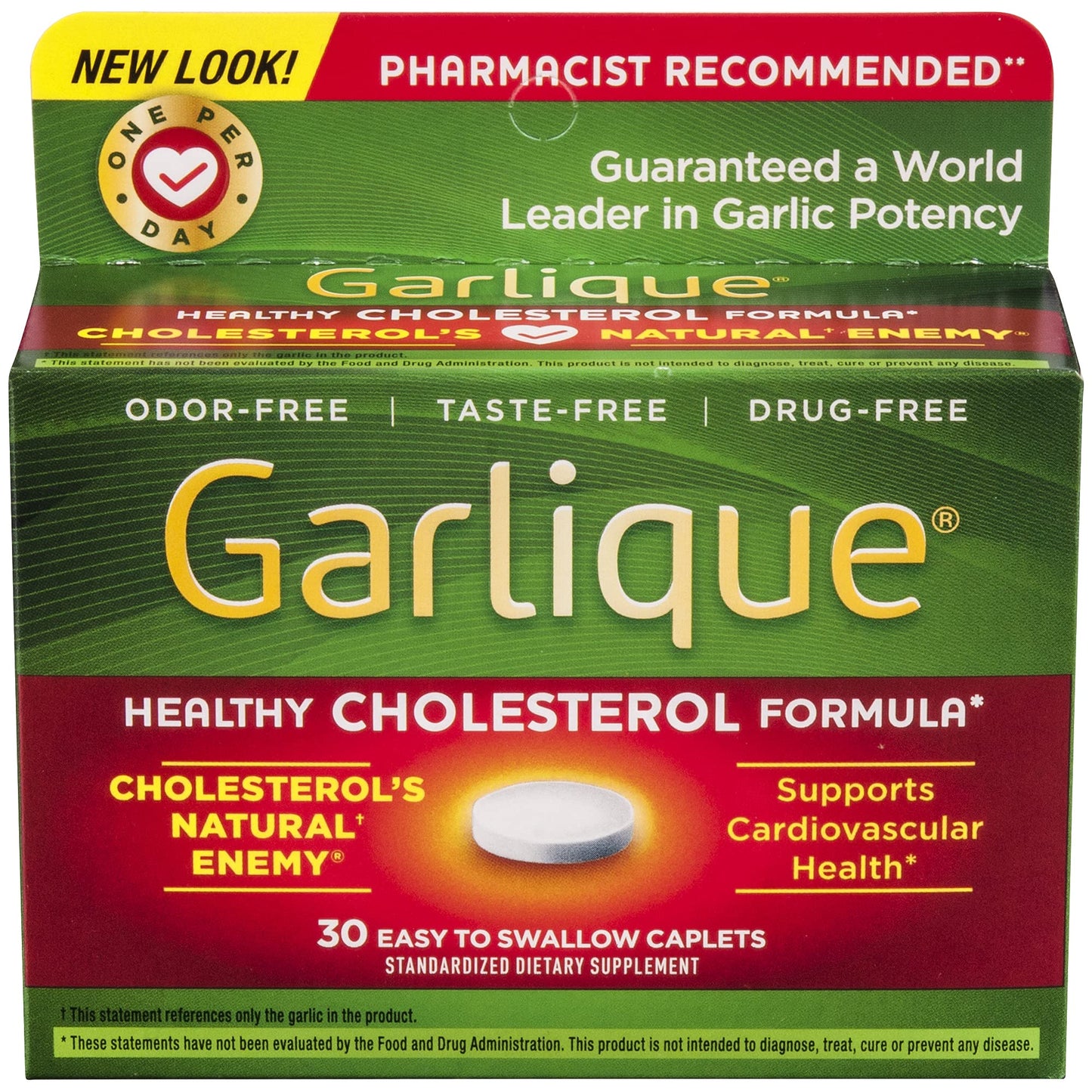 Garlique Cardiovascular Dietary Supplement Caplets 30