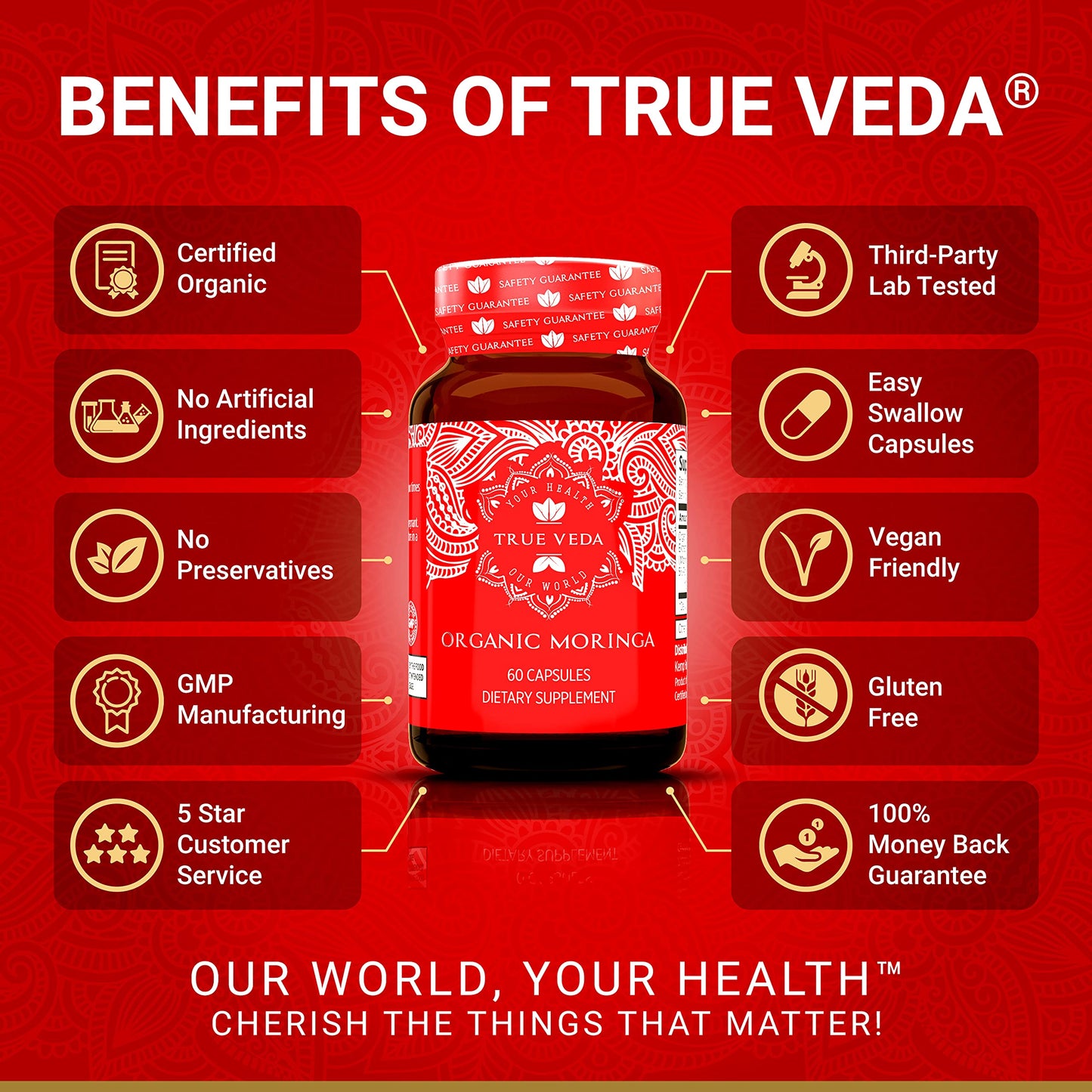 True Veda Moringa Capsules 60 Capsules