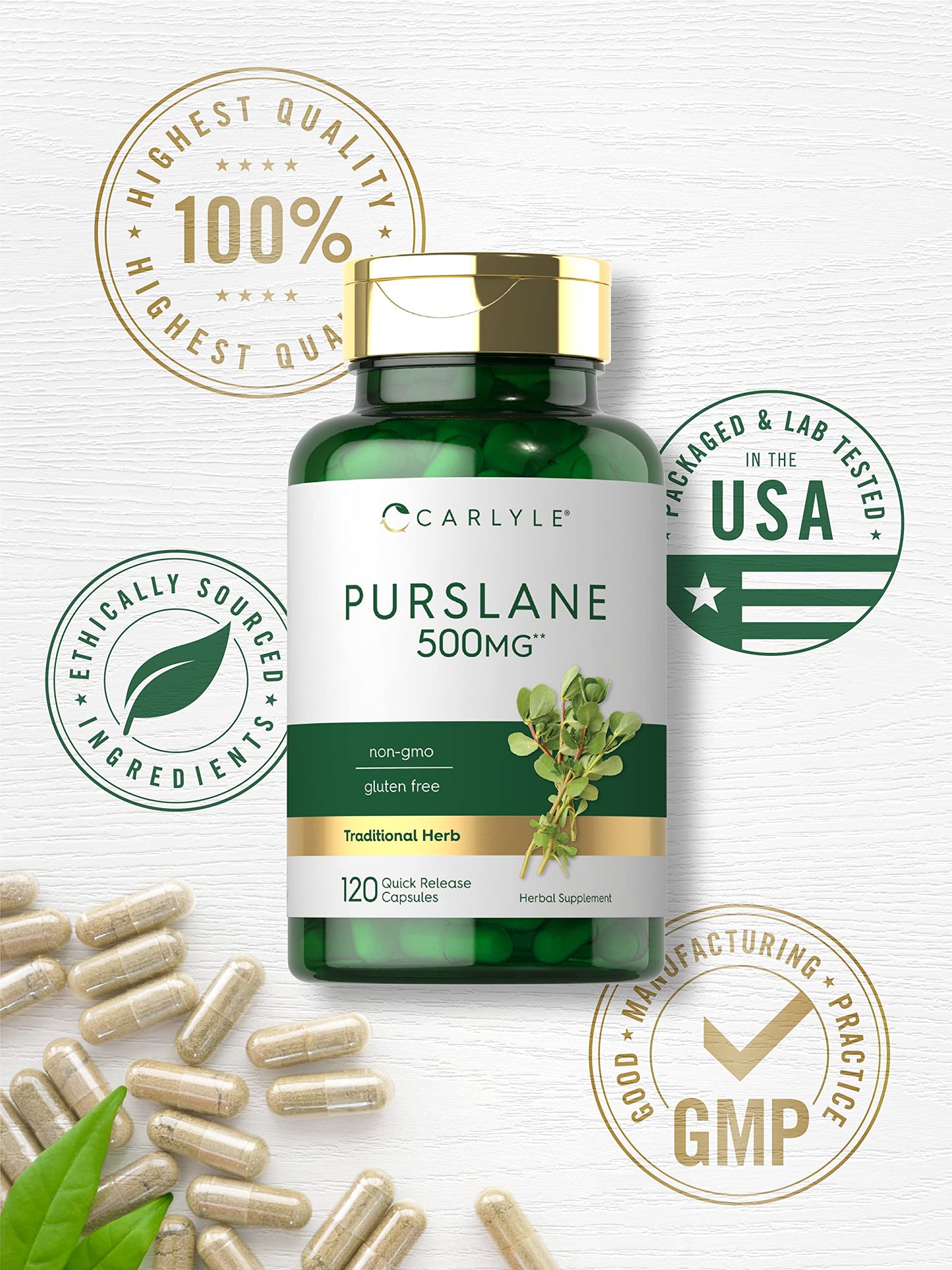 Carlyle Purslane Capsules 120 Count