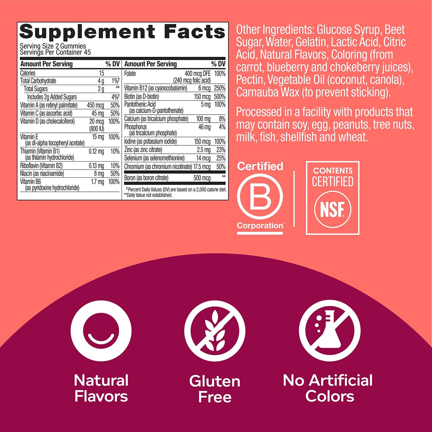 OLLY Women's Multivitamin Gummy, 180 Count