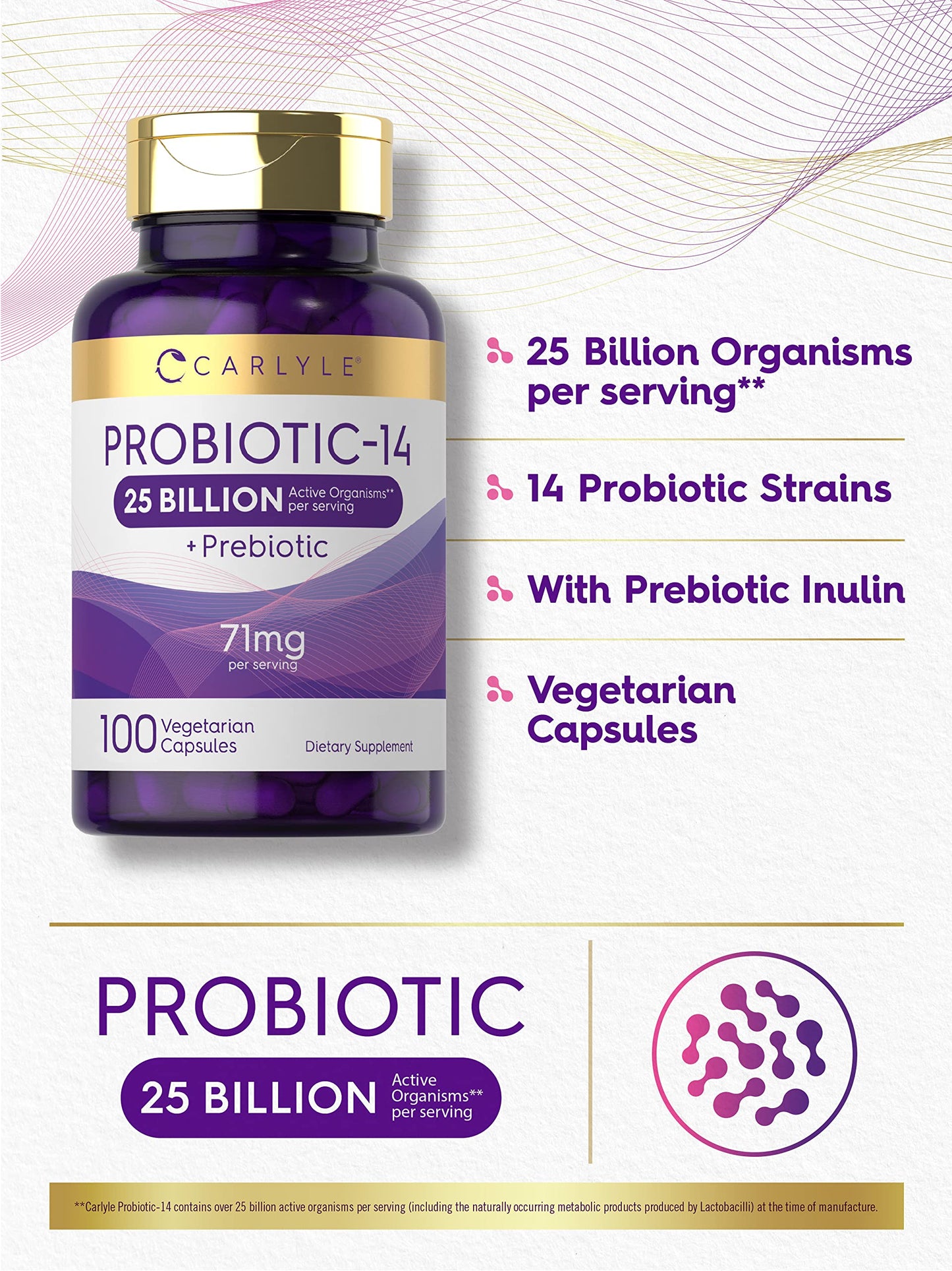 Carlyle Probiotics for Men and Women Capsules 100