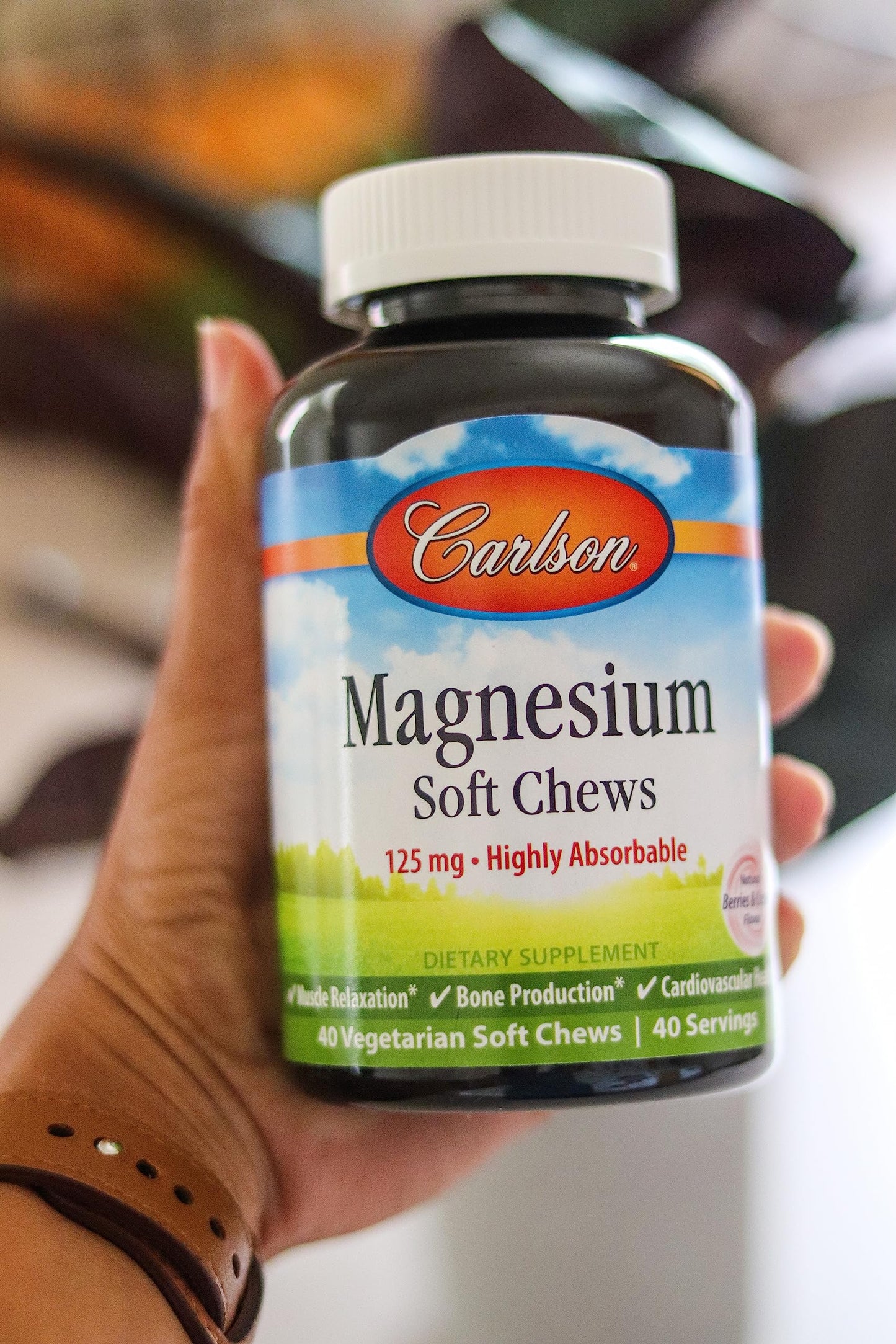 Carlson Magnesium Softgels 125 mg, 40 Softgels