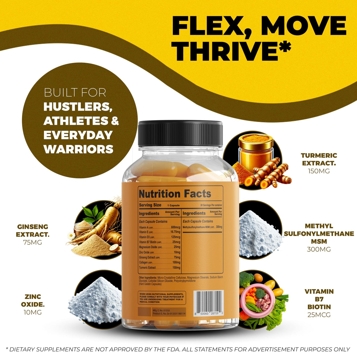 Stemox Motion Magic Turmeric Curcumin 150mg Capsule 1 Count