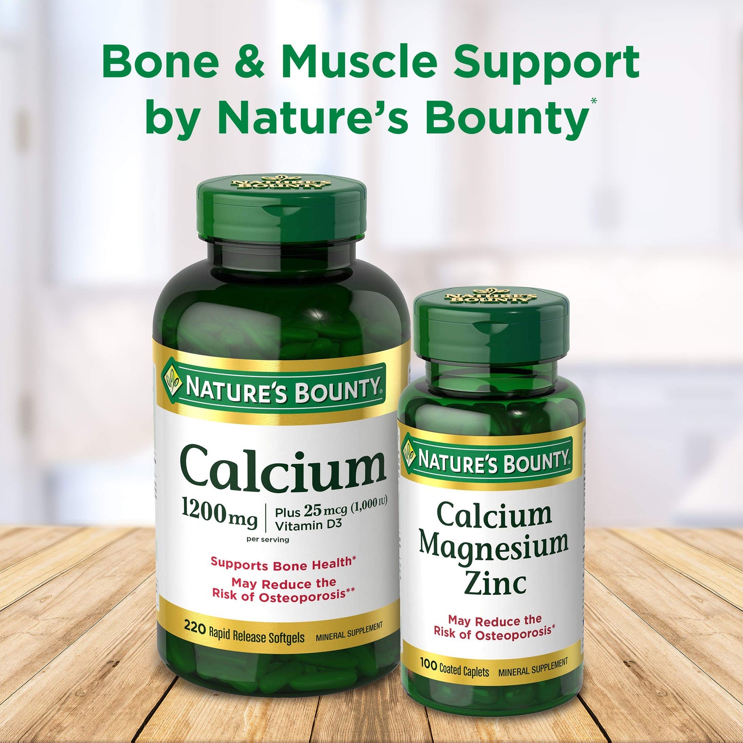 Nature's Bounty Calcium & Vitamin D Gummies, 70 Count