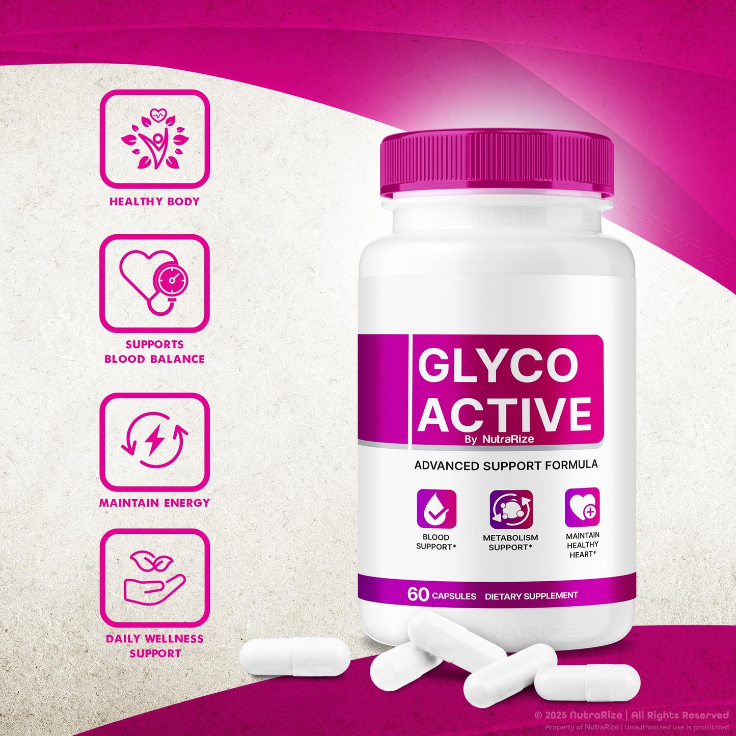 NutraRize Glyco Active Capsules 180 Capsules