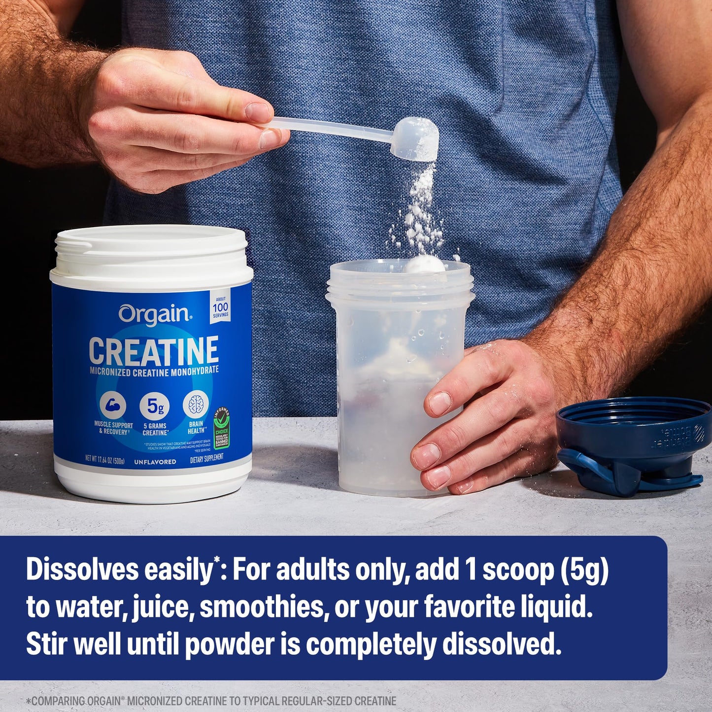 Orgain Creatine Monohydrate Micronized Powder 17.64 oz