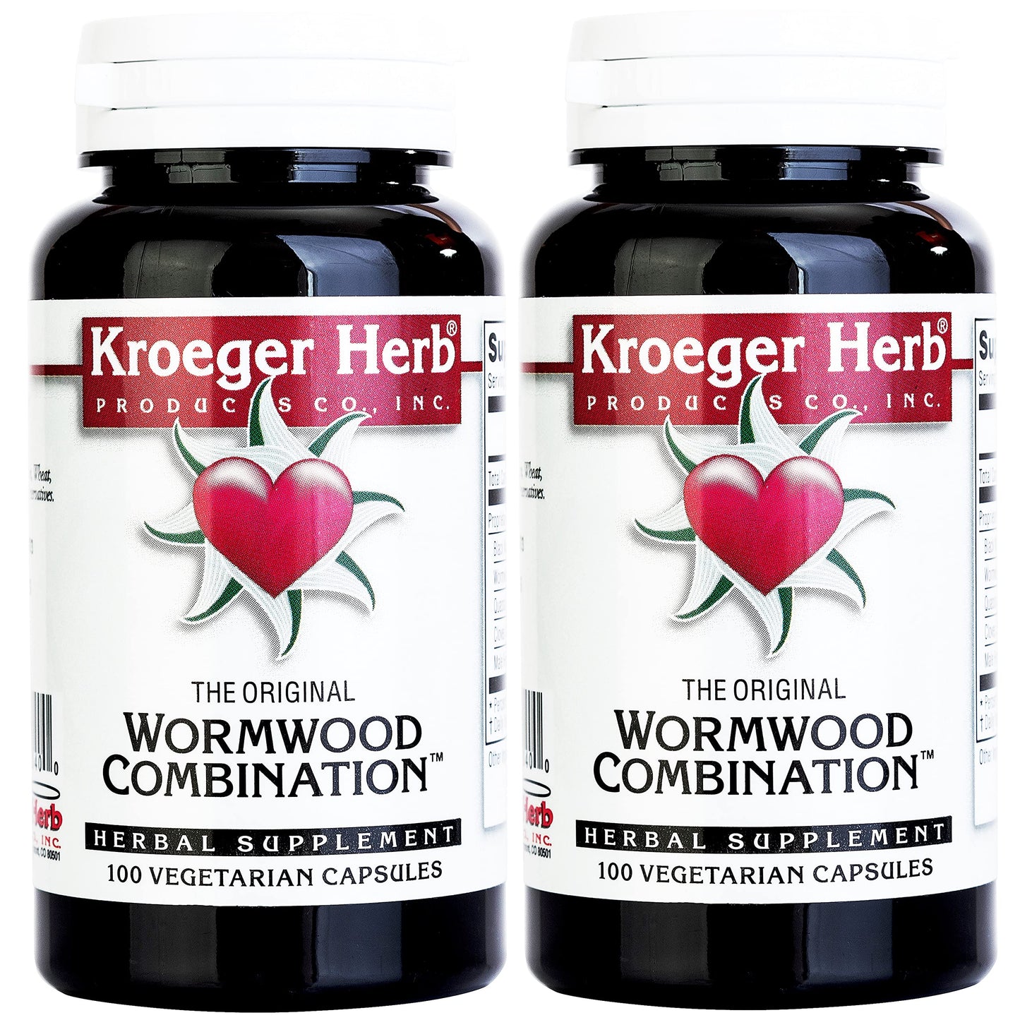 Kroeger Herb Products Wormwood Combination Capsules 100 Count