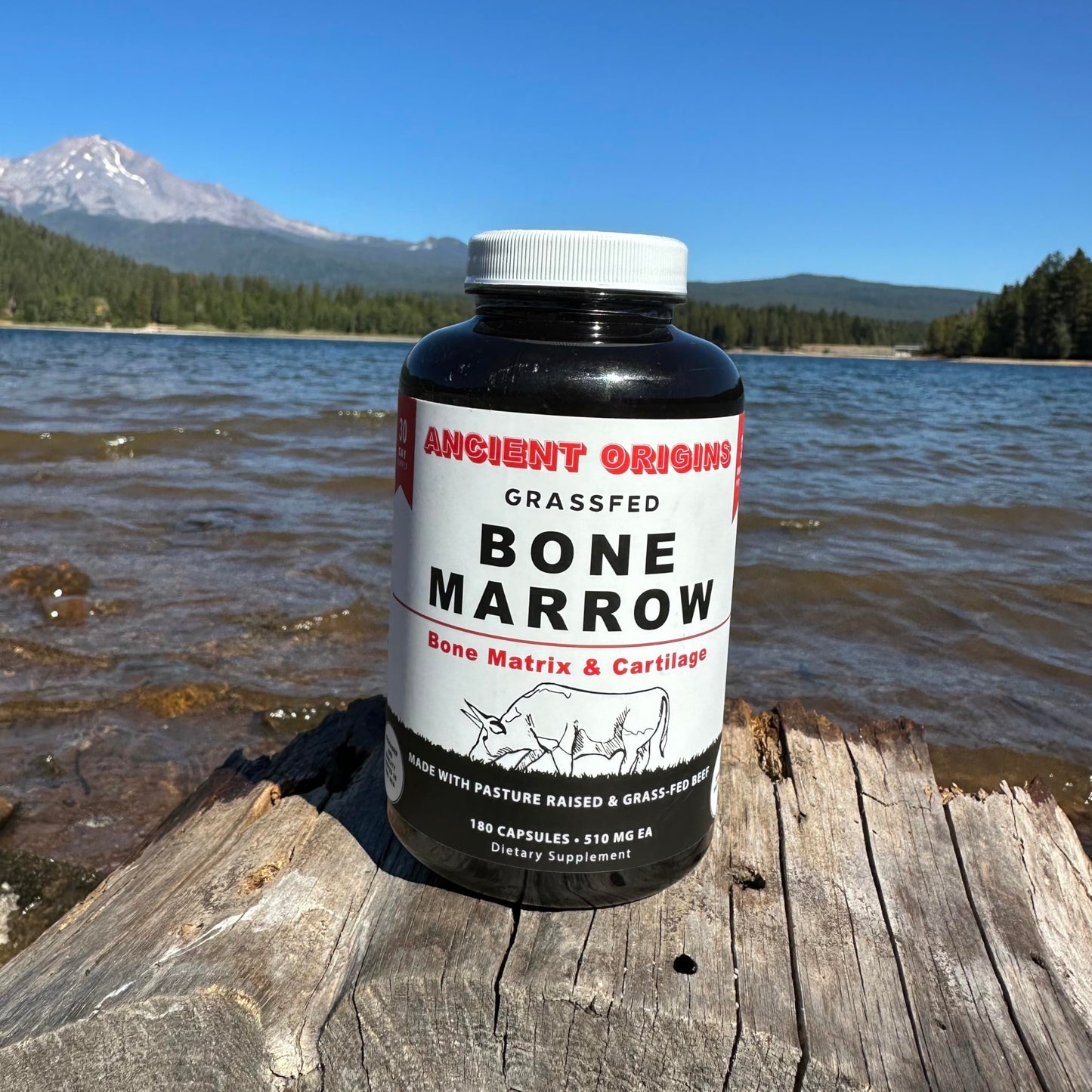 Ancient Origins Grass-Fed Bone Marrow Supplement Capsules 180 Capsules