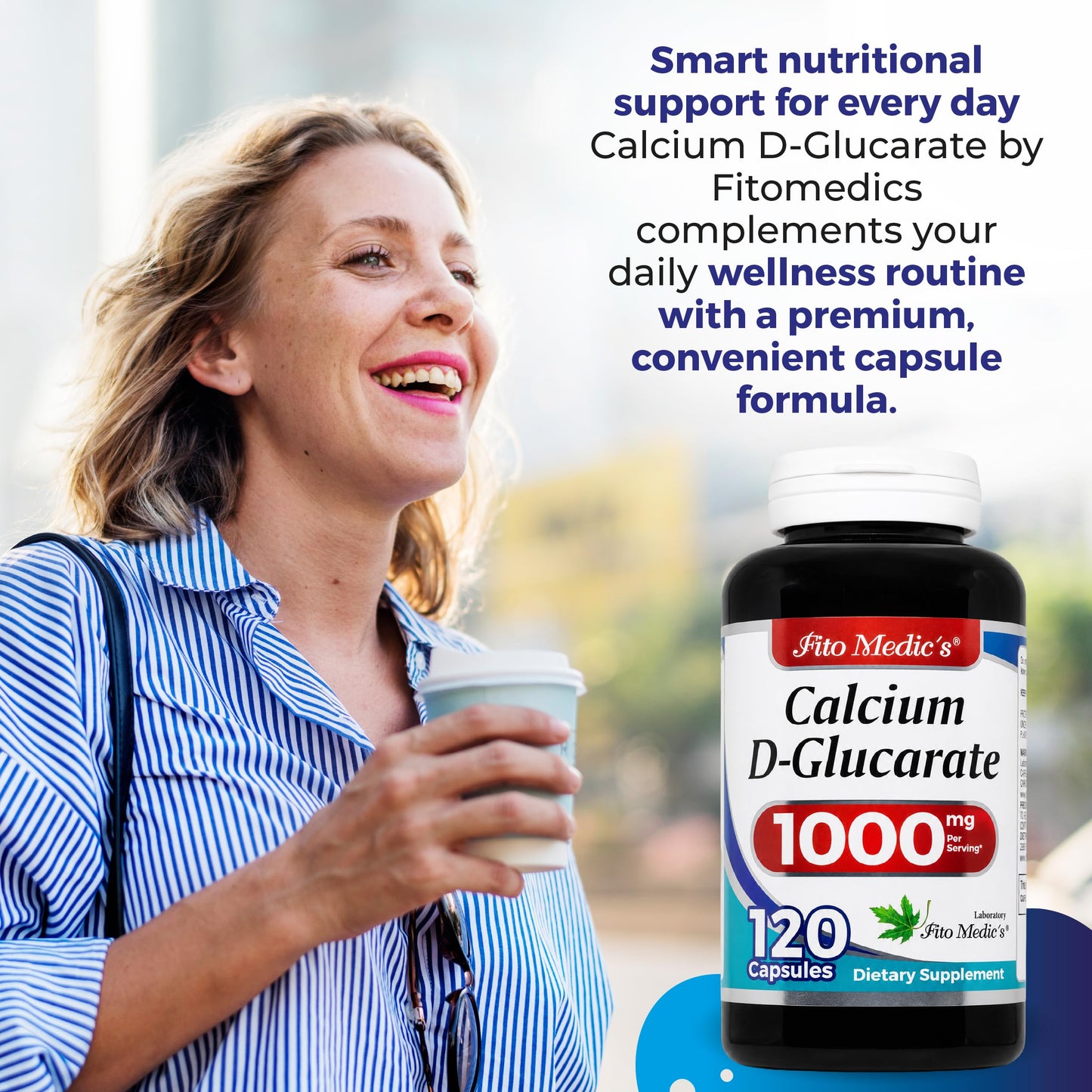 FITO MEDIC'S Calcium d-glucarate 1000mg Capsule, 120 Count