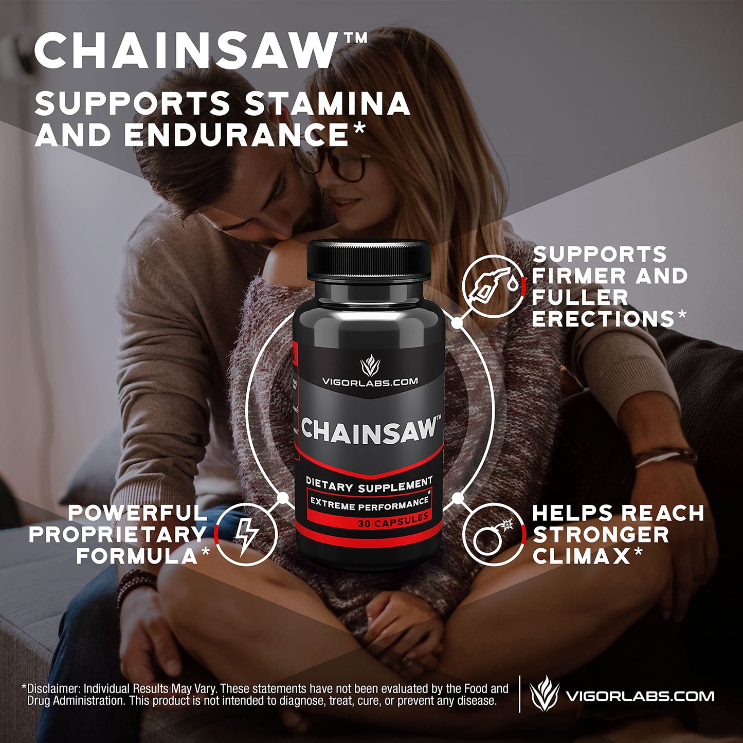 Vigor Labs Chainsaw Capsules, 30 Count