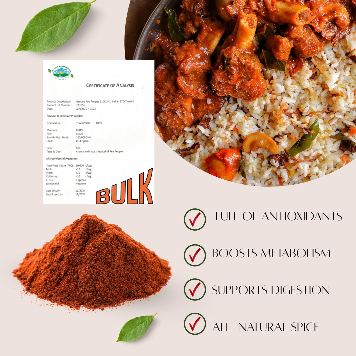 Sweet Sunnah Cayenne Pepper Powder 16 oz