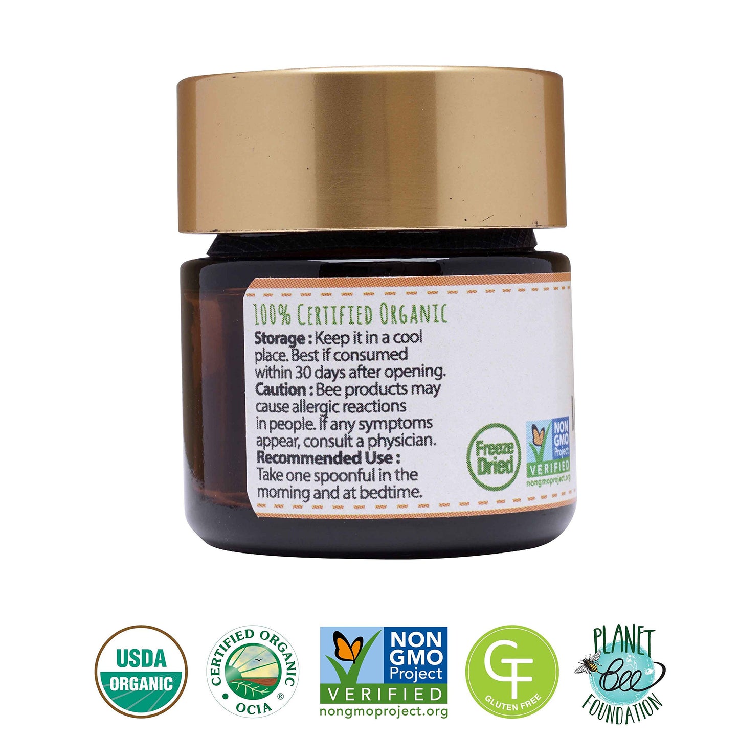 Greenbow Organic Royal Jelly Powder 3X Concentrated 0.6 oz