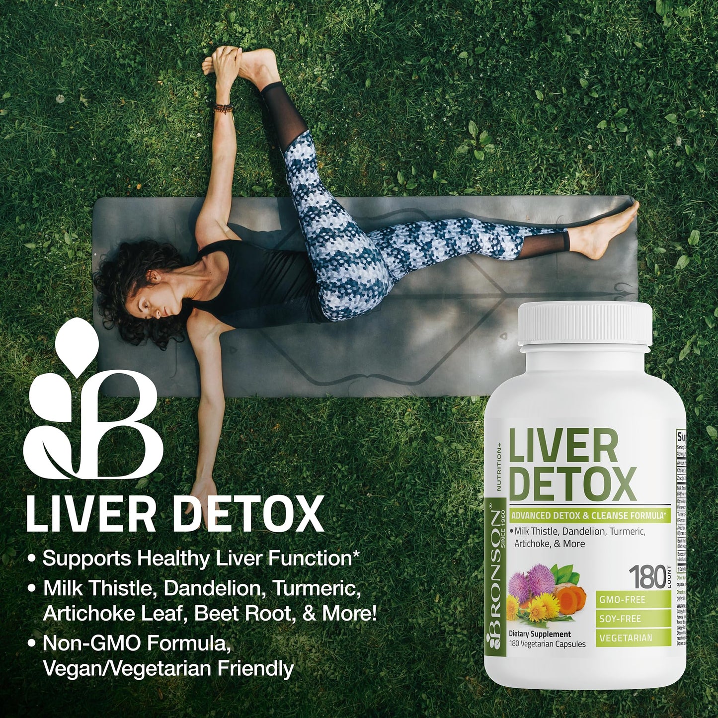 Bronson Liver Detox Advanced Detox & Cleansing Formula Capsule, 60 Count