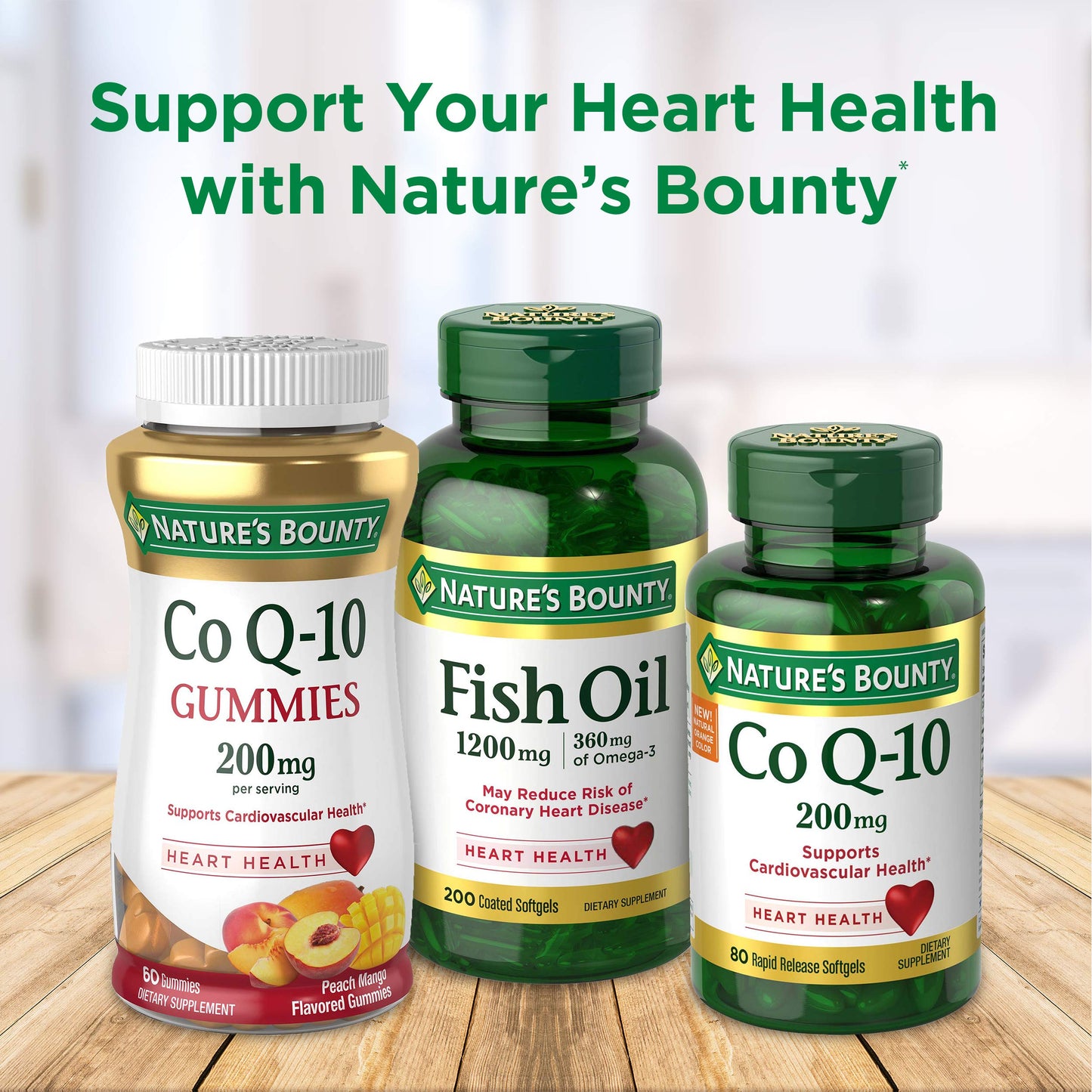 Nature's Bounty Fish Oil Softgels 1200 mg, 320 Count