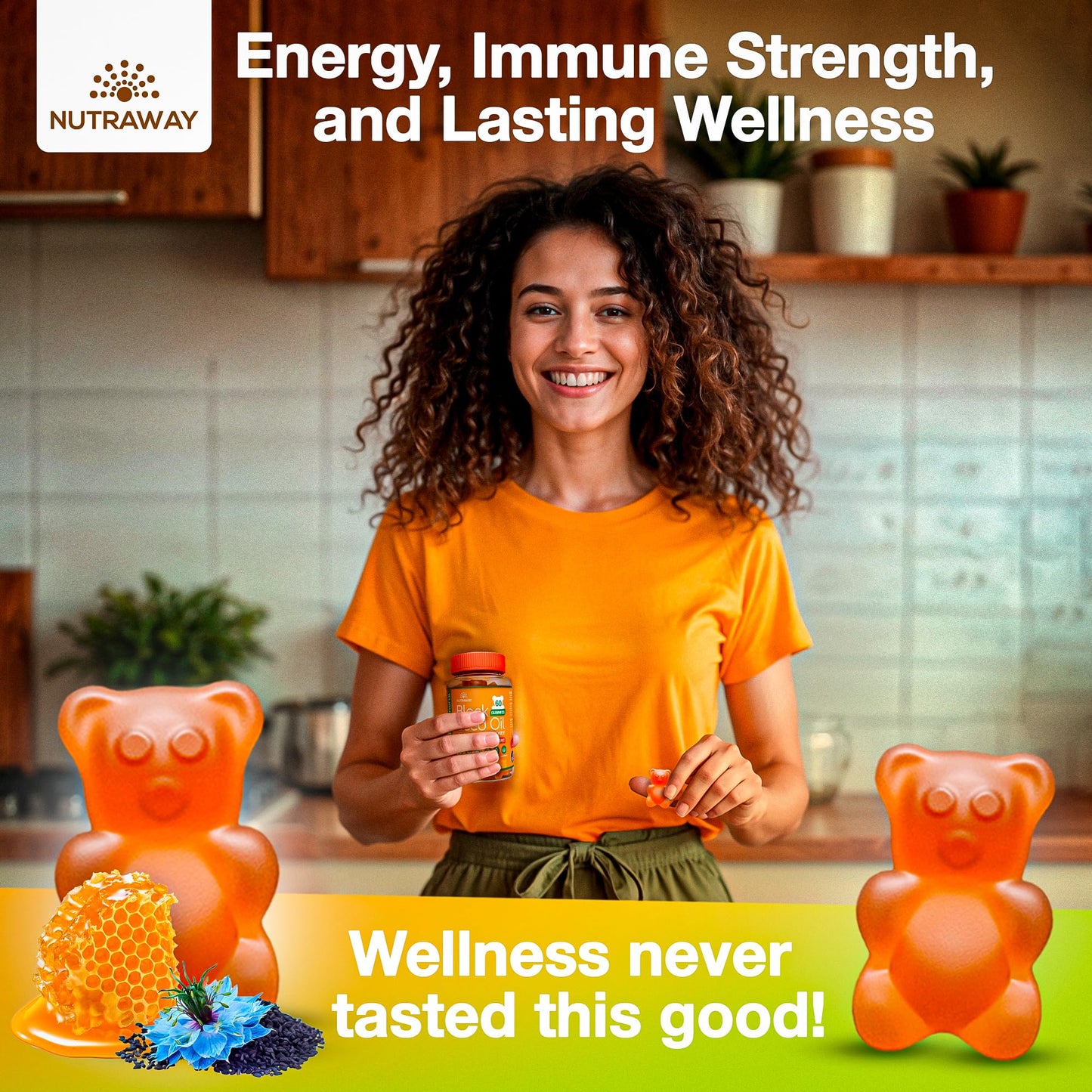 NUTRAWAY LABS Black Seed Oil Gummies 60 Count