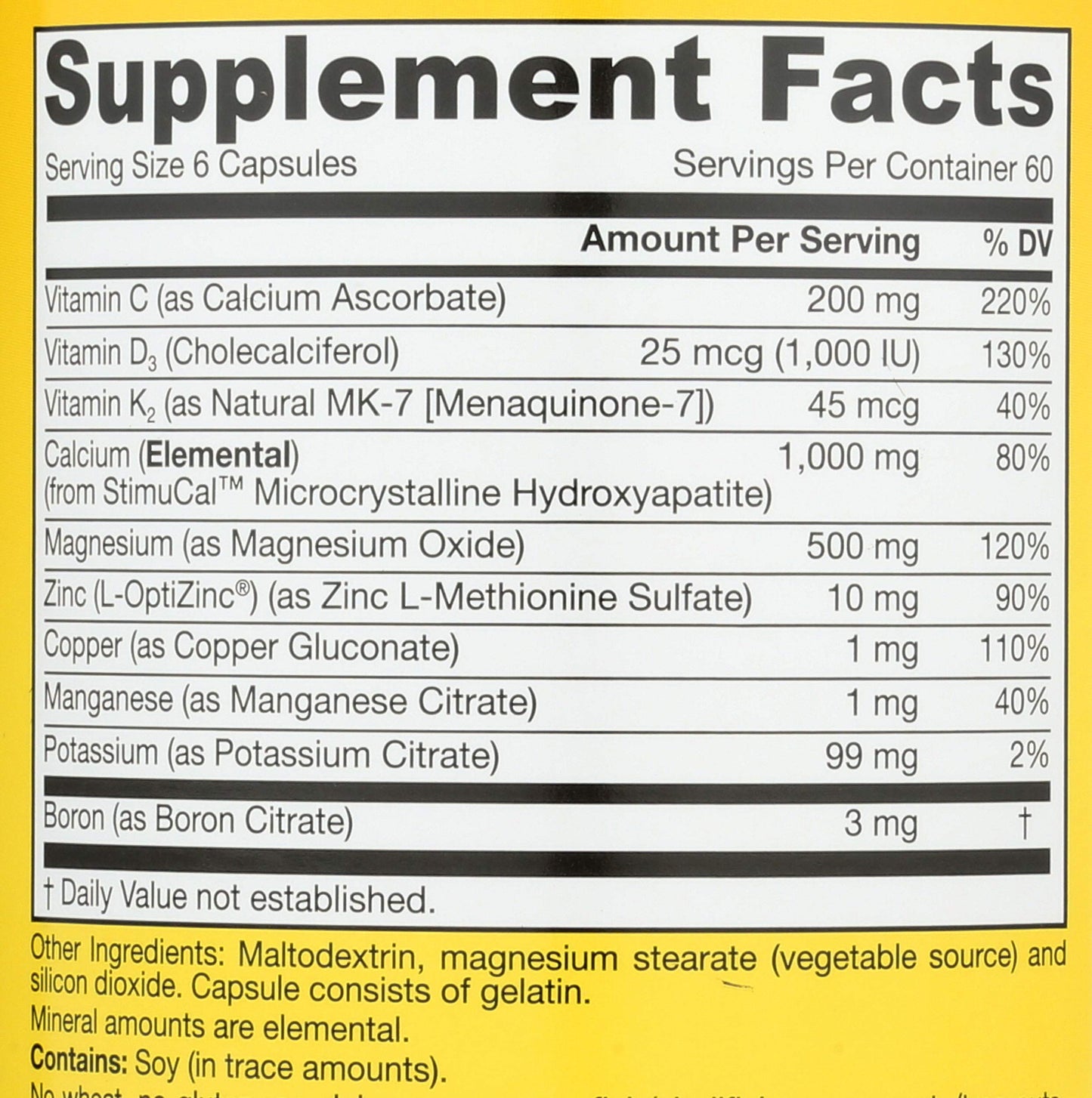 Jarrow Formulas BoneUp for Bone Density Vitamin D3 and K2 Calcium Support Promotes Skeletal Nutrition, 360 Capsules