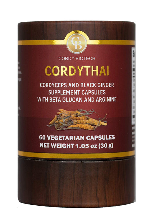 CORDYTHAI Cordyceps Extract and Black Ginger Supplement 60 Capsules