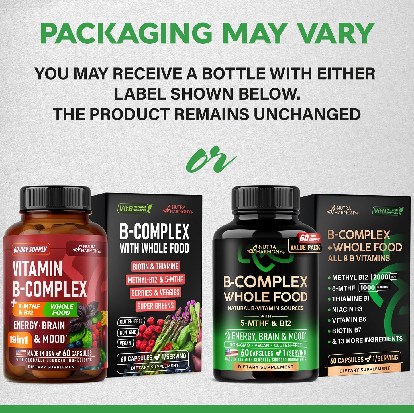NUTRAHARMONY Vitamin B Complex Capsule 60 Capsules