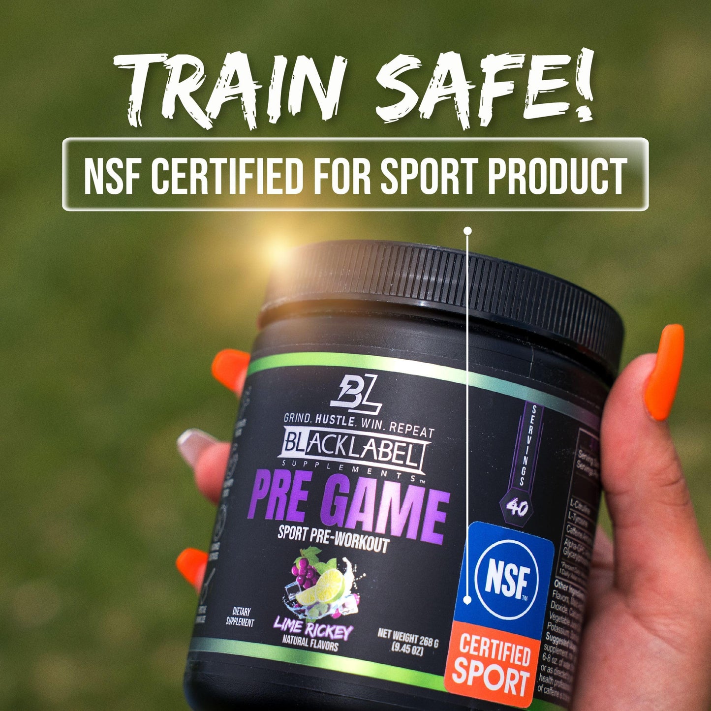 BLACKLABEL Supplements PRE-Game Pre-Workout Powder 9.45