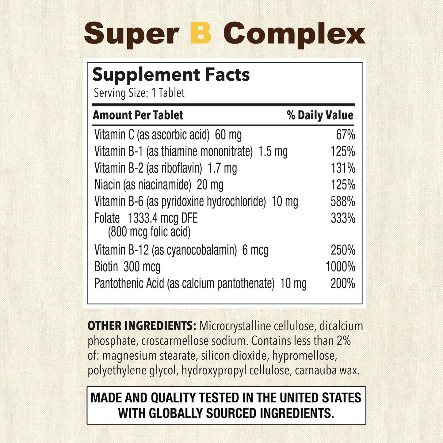 P Puregen Labs Super B Energy Complex with Vitamin C - Immune Health, Energy & Nervous System Support - Non-GMO, Gluten-Free 100 Vegetarian Tablets