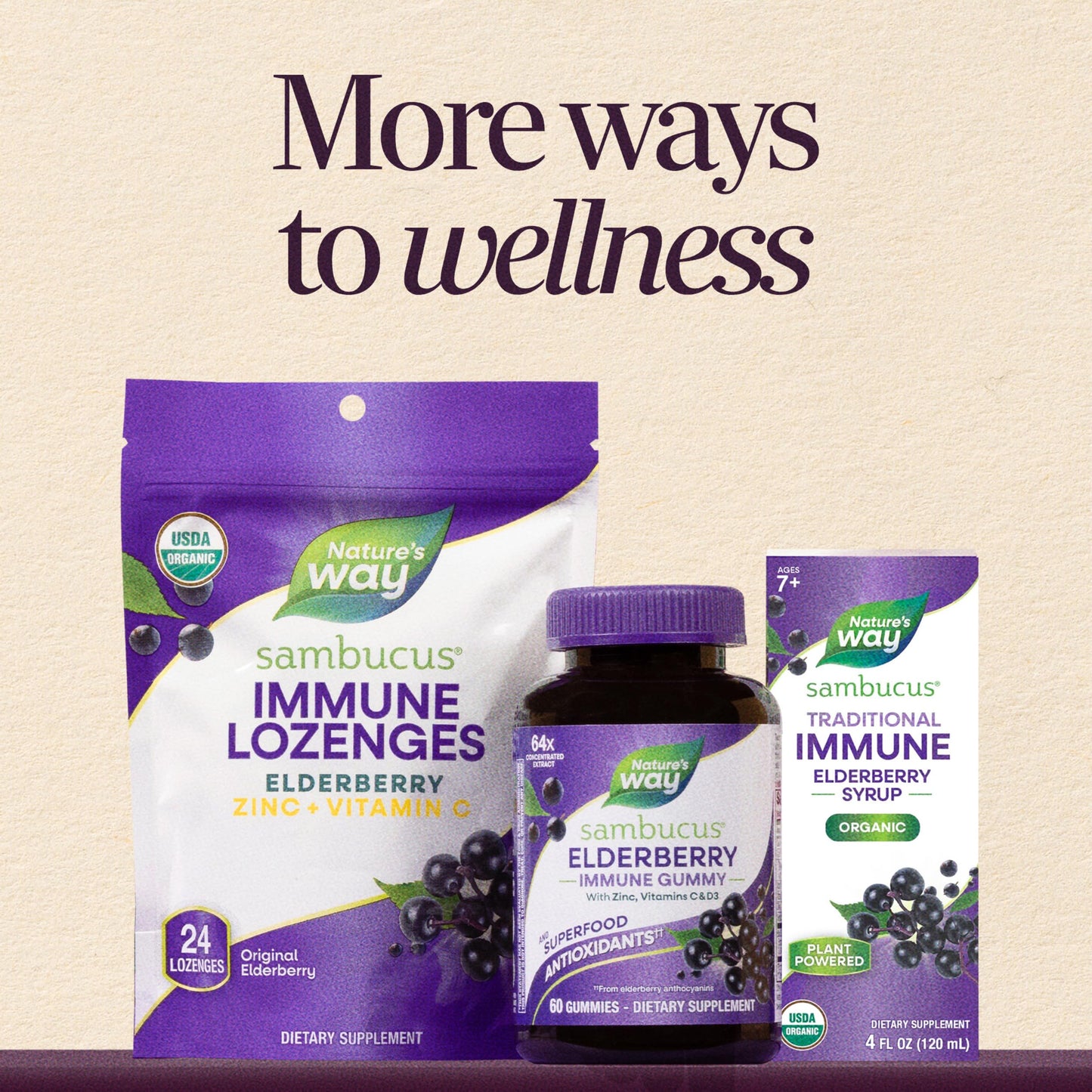 Nature's Way Sambucus Immune Lozenges Tablet, 30 Count