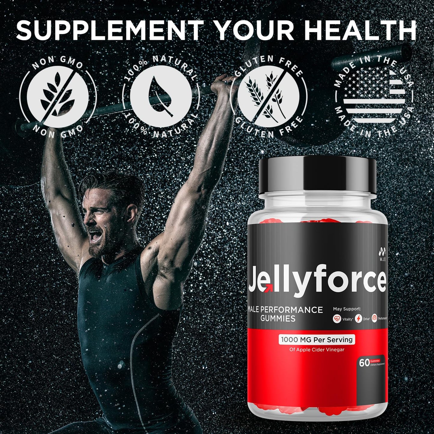 MJO Jellyforce Gummies, 120 Gummies
